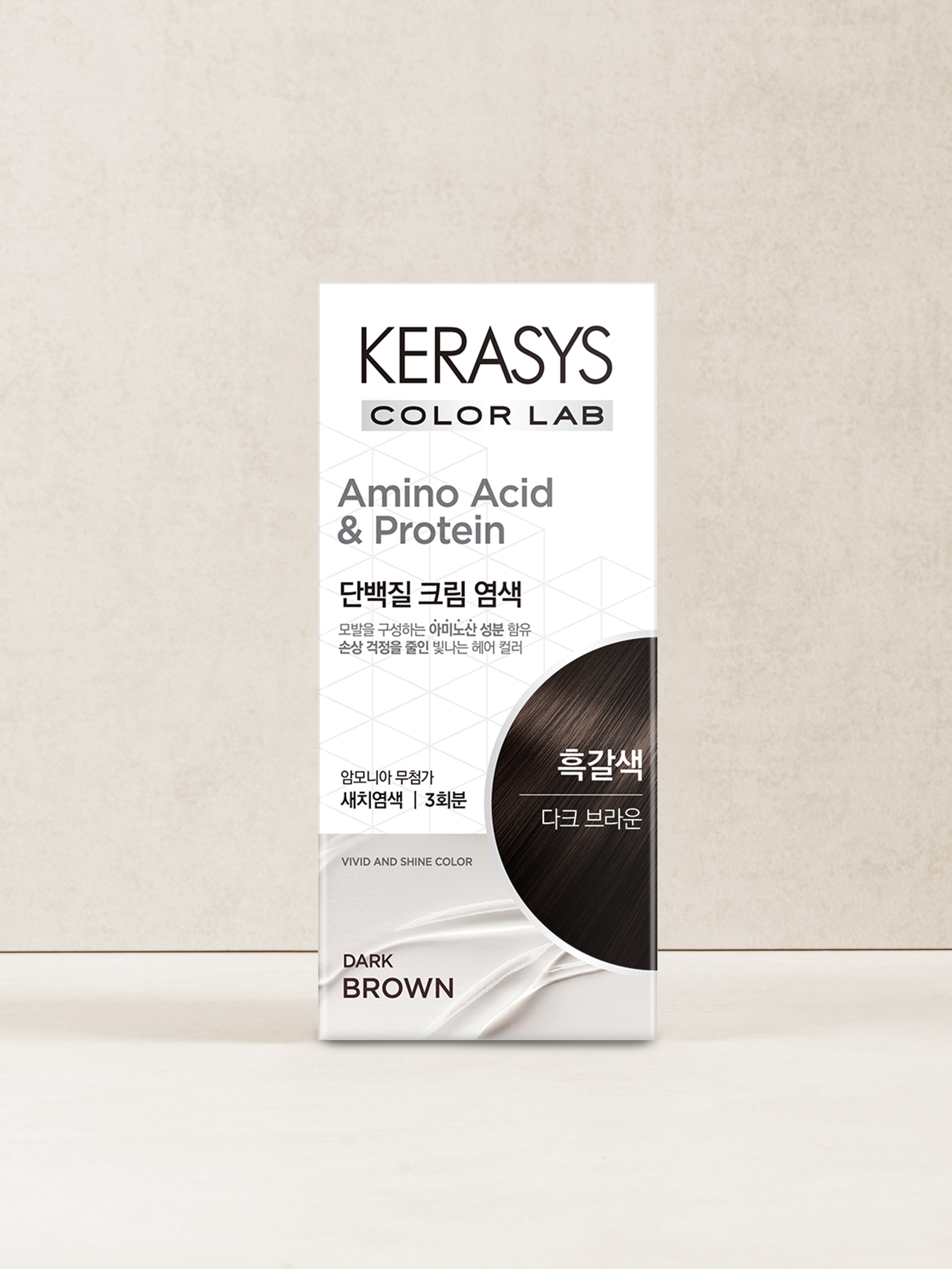 DAISO Kerasis Protein Cream Dye (Dark Brown)