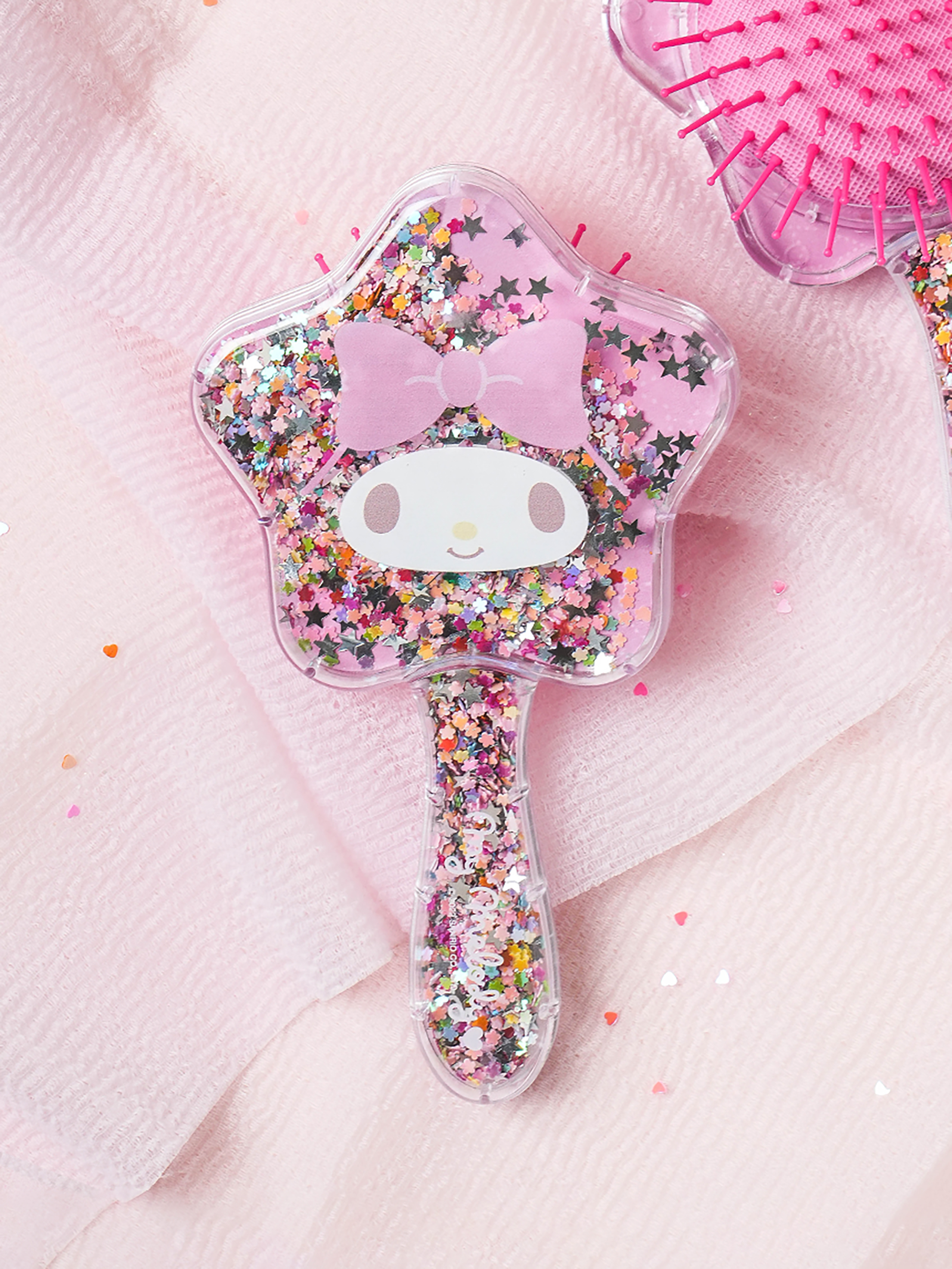 DAISO My Melody_Glitter Hairbrush