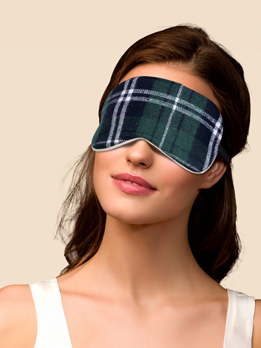 DAISO Check sleep mask