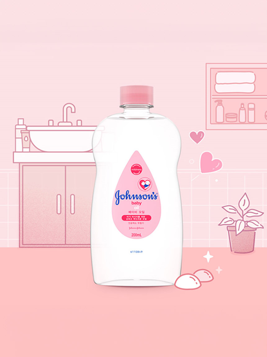 DAISO Johnson's Baby Oil 200ml