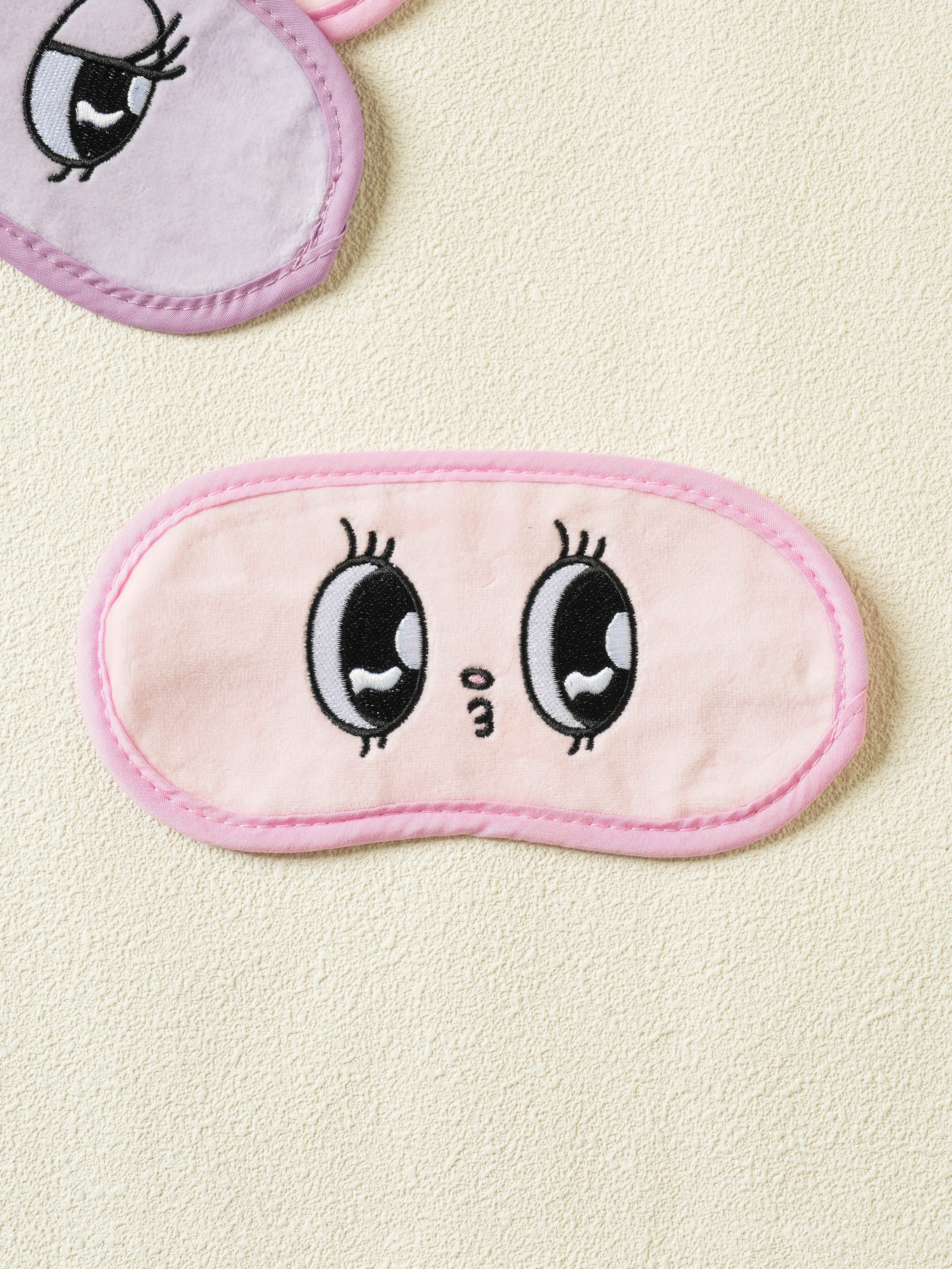 DAISO Esther Bunny_Embroidered Sleep Mask