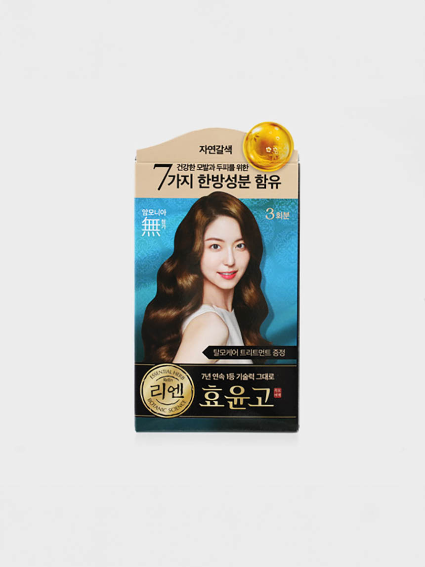 DAISO ReEn Hyo Yoon Go Cream Dye (Natural Brown)