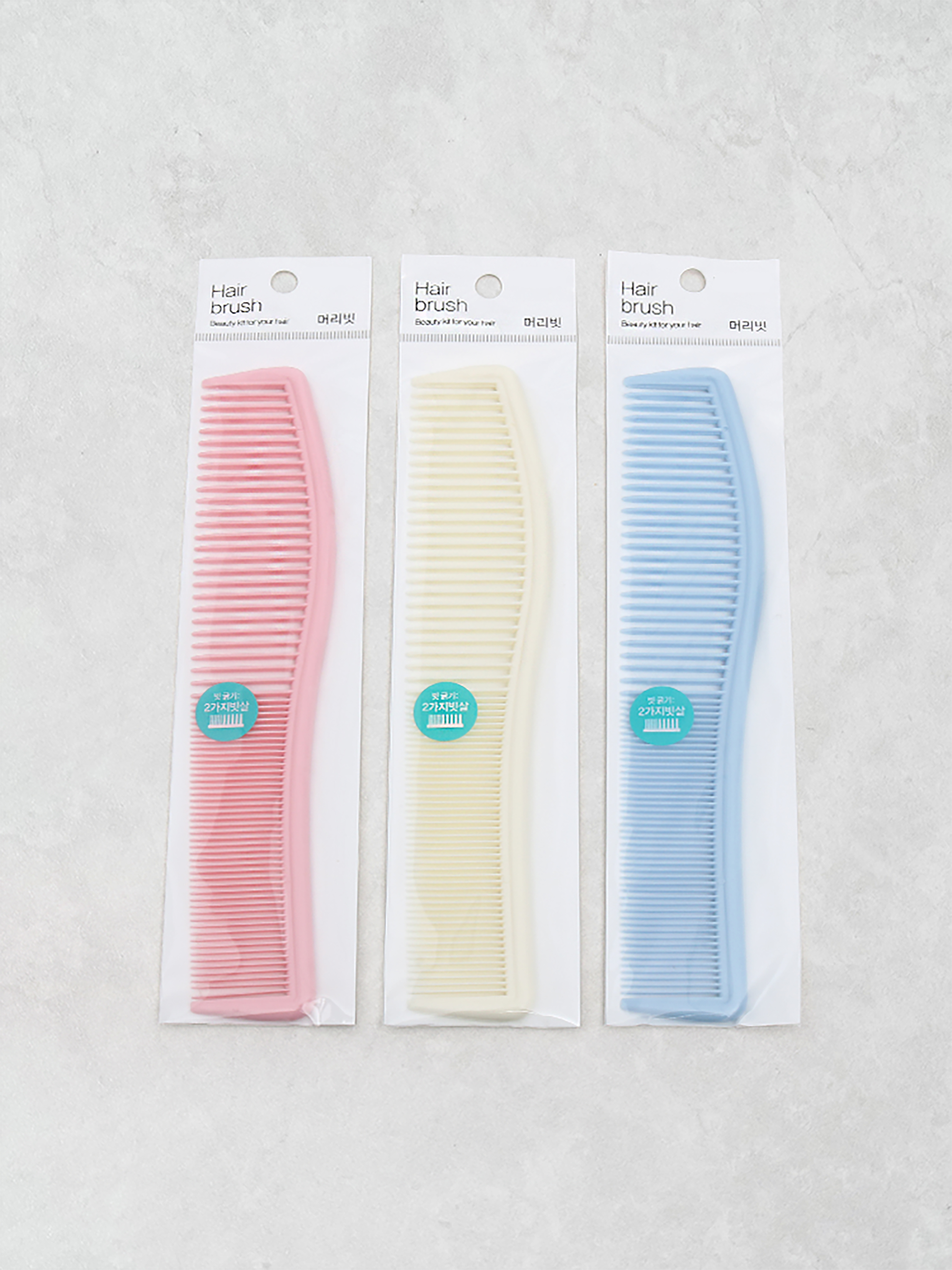 DAISO Round comb (pearl)