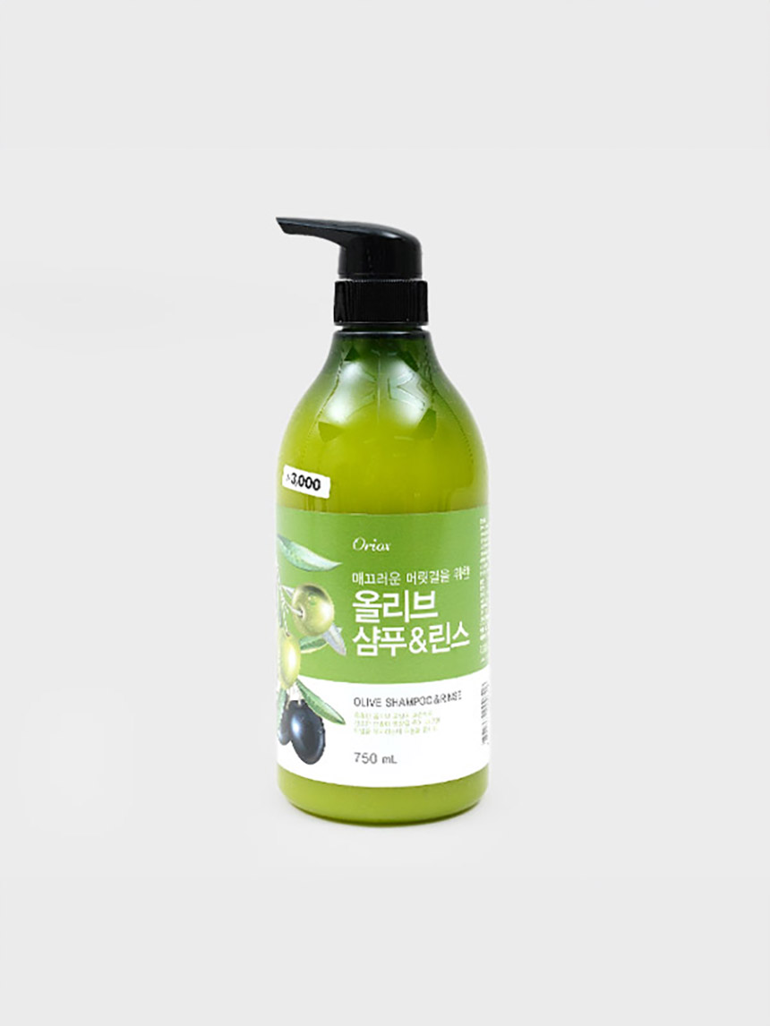 DAISO Olive Shampoo & Rinse (750ml)