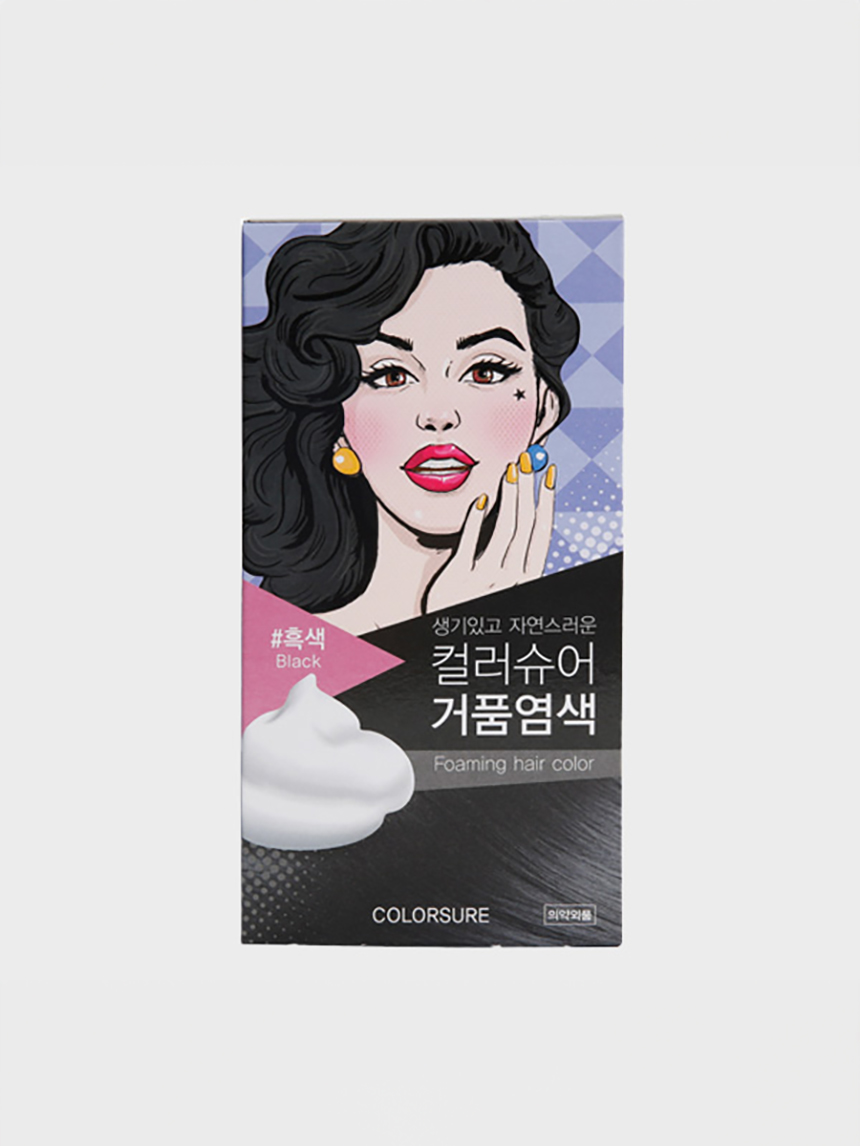 DAISO Color Sure Foam Dye (Black)