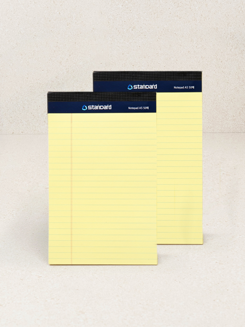 DAISO Legal Pad Yellow A5 (2P)