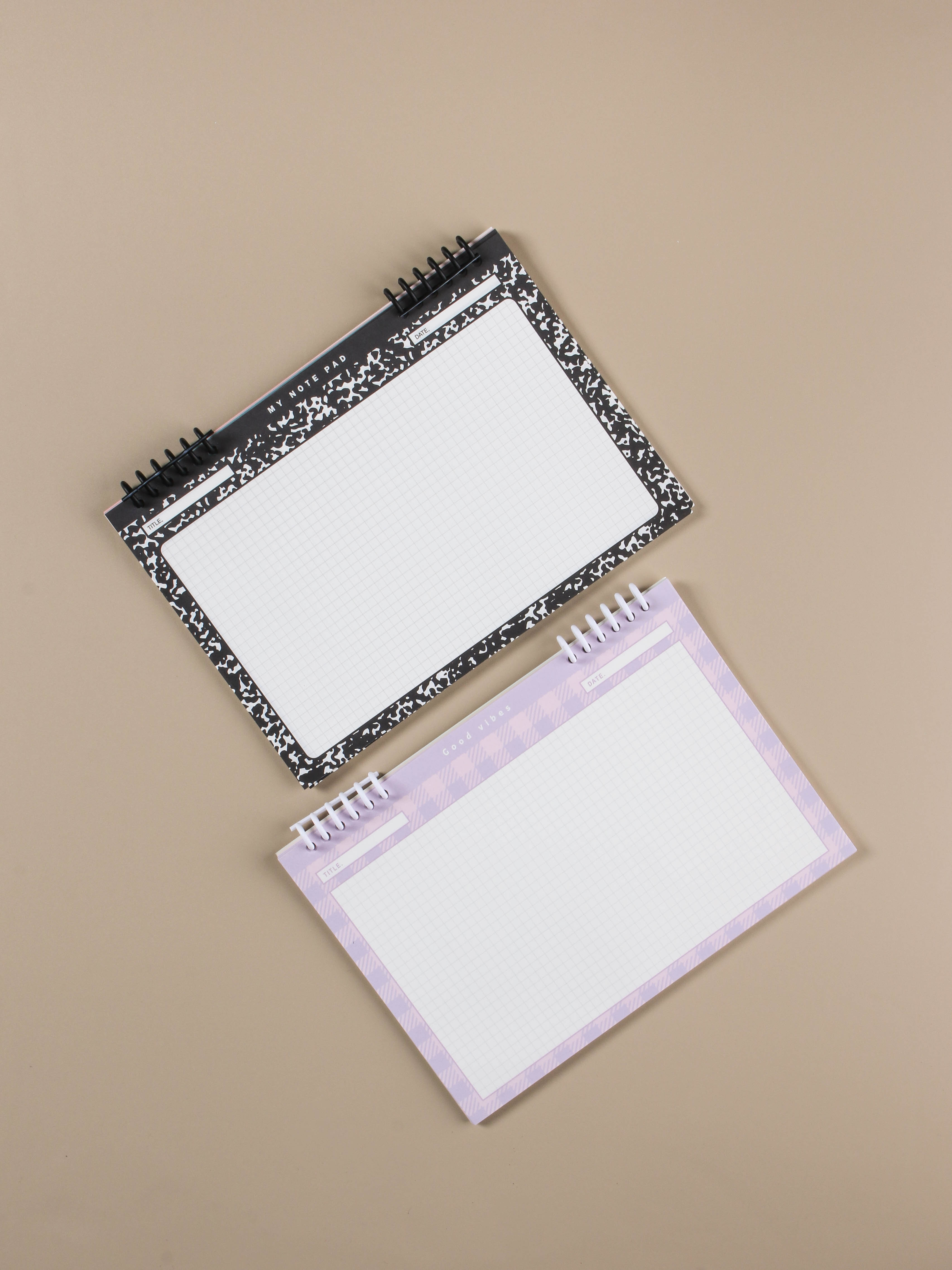 DAISO Ring Memo Pad (Landscape/B5/40 sheets)