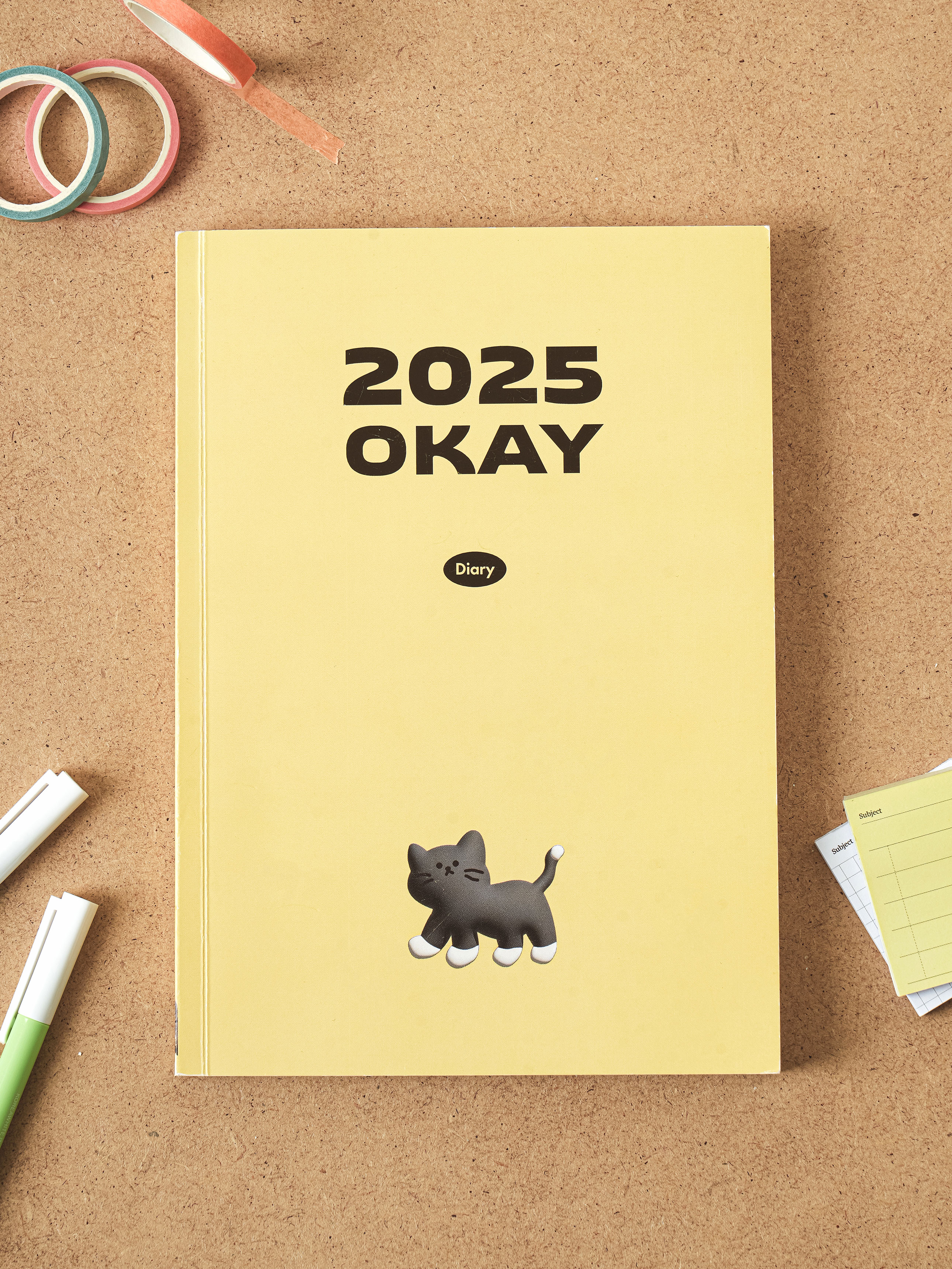 DAISO 2025 Okay Diary (80 sheets)