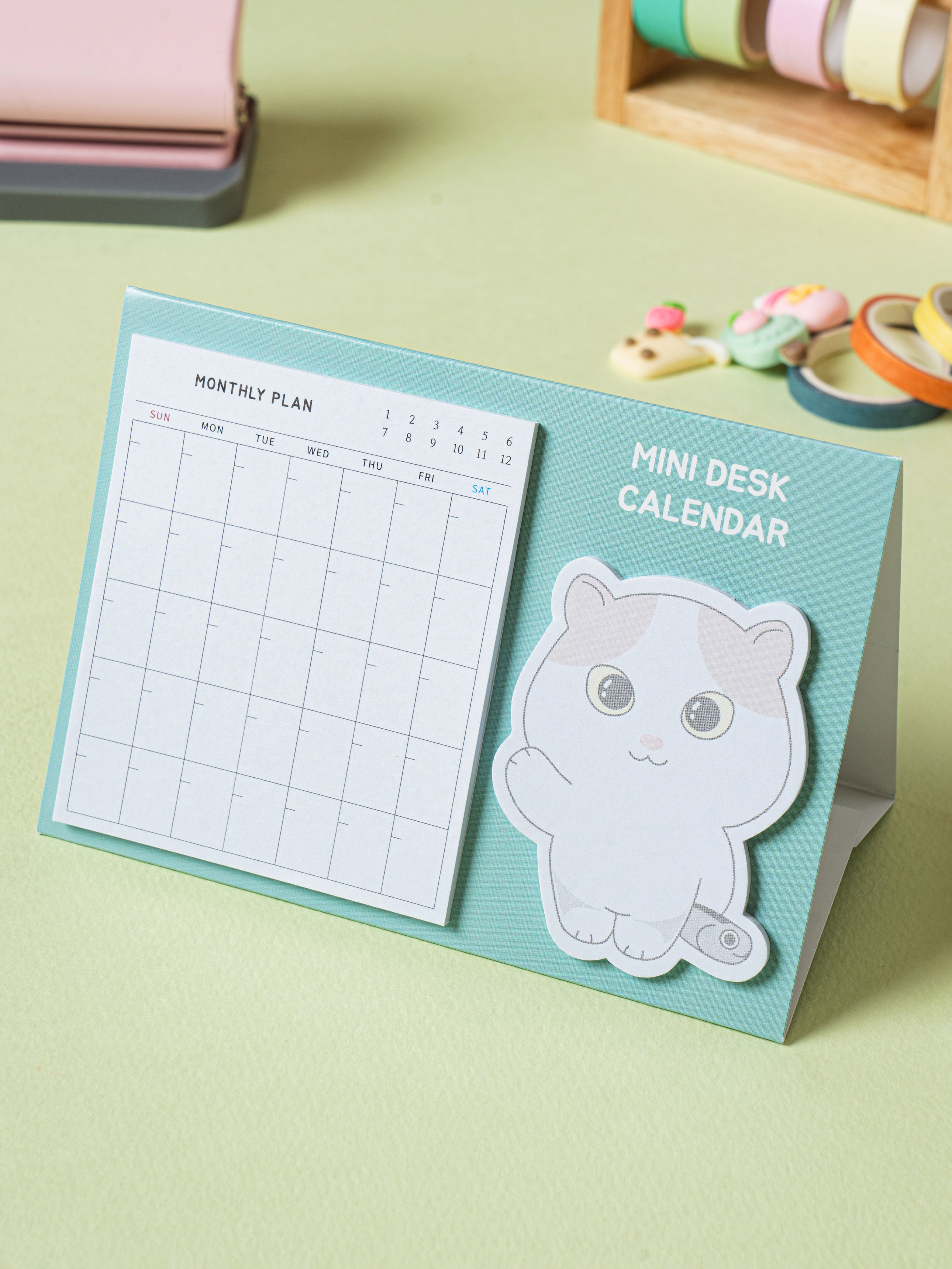 DAISO Memotech Standing Planner Sticky Notes (40 sheets)