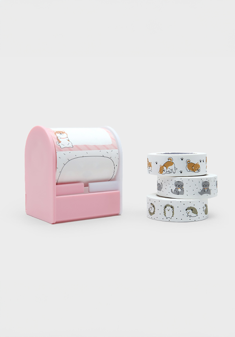 DAISO Dispenser design tape (5cm*6m)/(1.5cm*6m) 3P