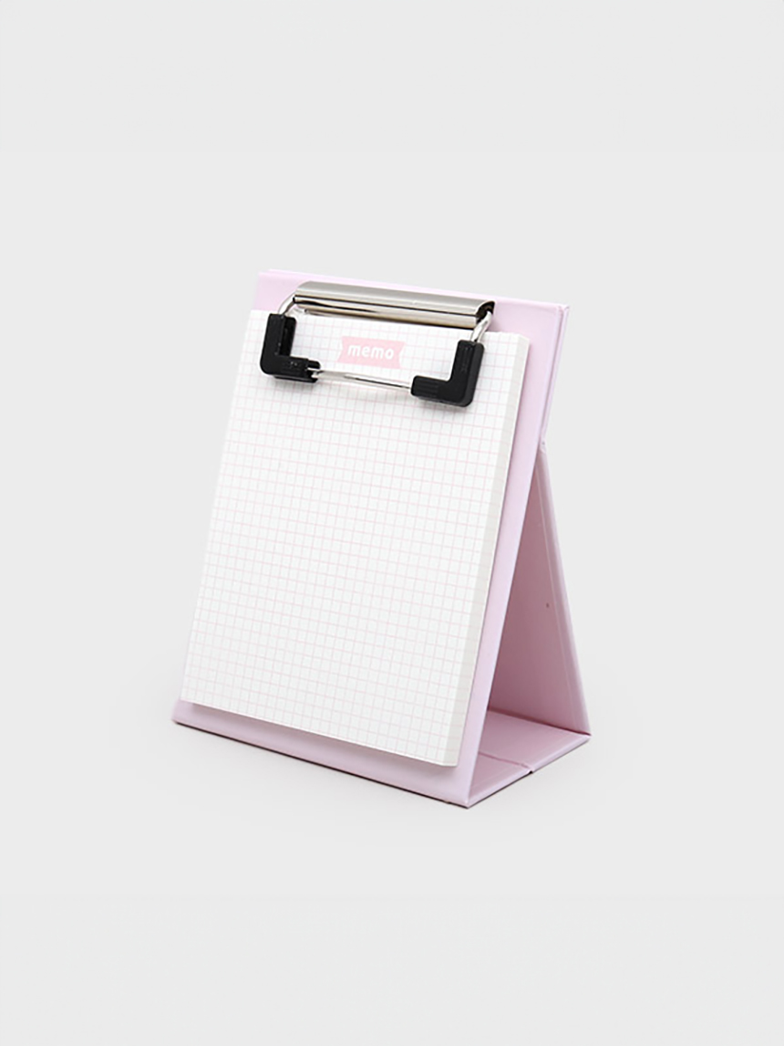 DAISO Stand-alone clipboard memo (50 sheets)