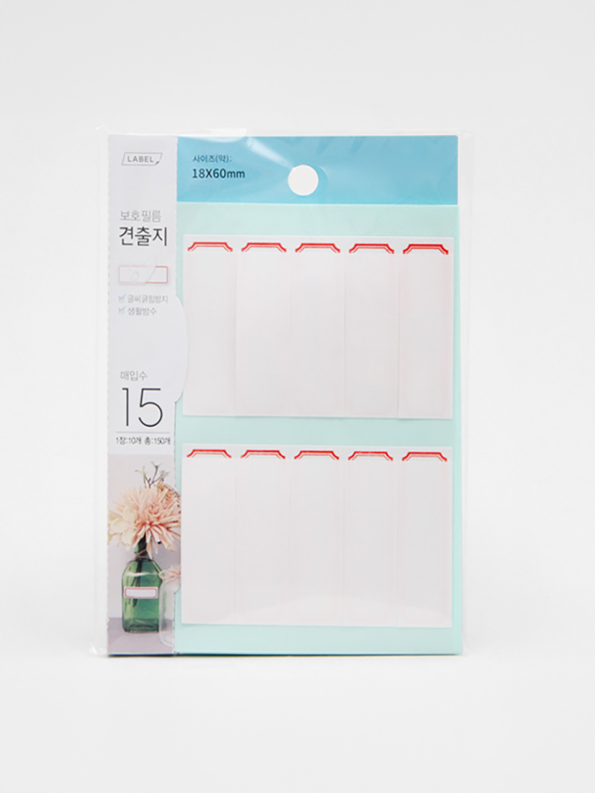 DAISO Protective sheet (18*60mm) (15 sheets)