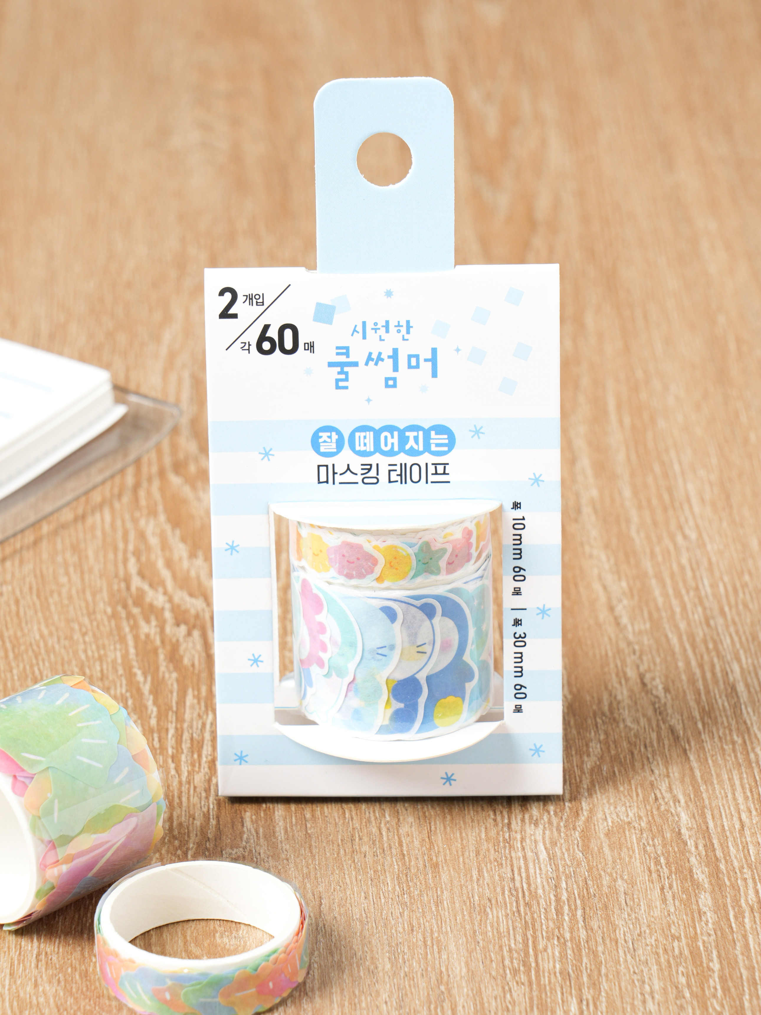 DAISO Cool Summer_Tear-off Masking Tape (2 pieces)