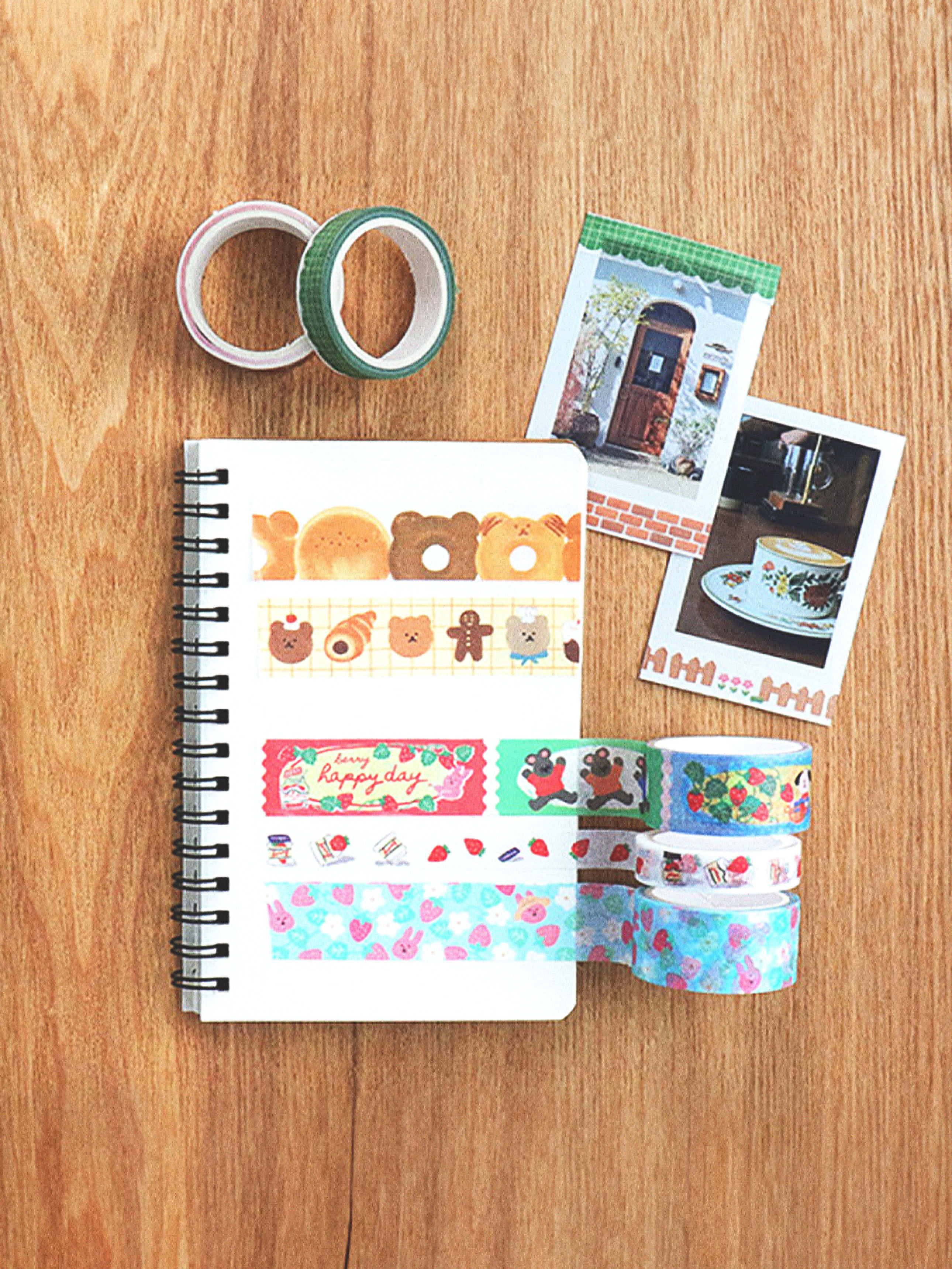 DAISO Masking tape (10/20mm*4m*4P)_Animal