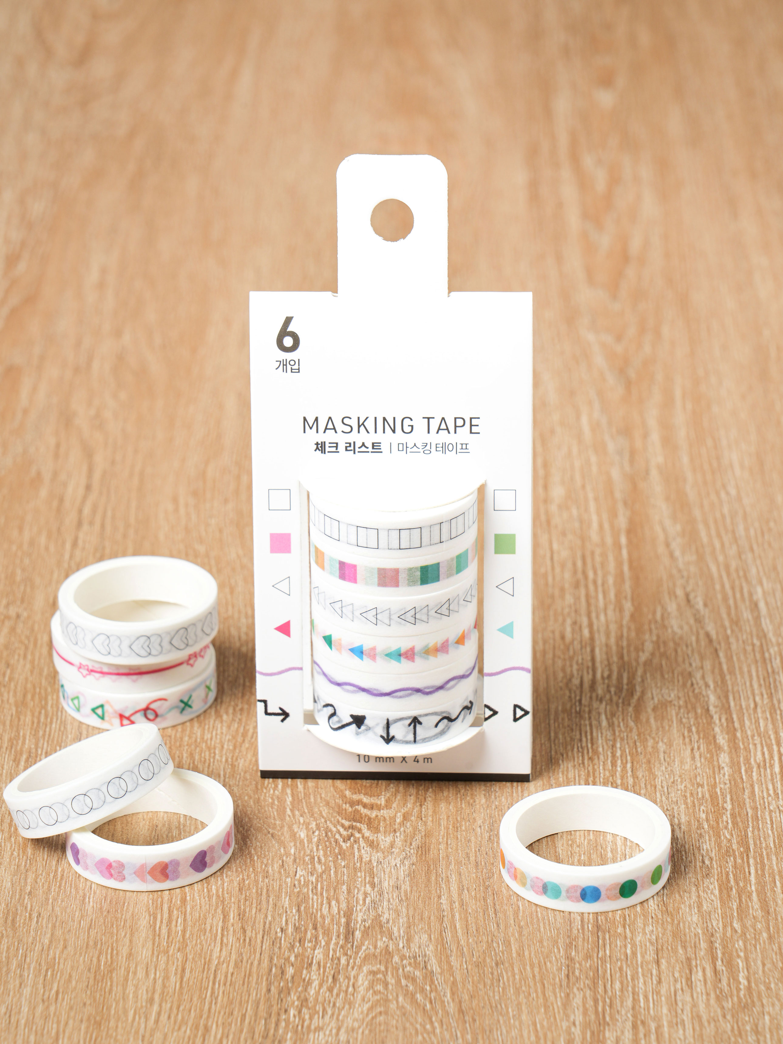 DAISO Masking tape (10mm*4m) (6 pieces) Checklist