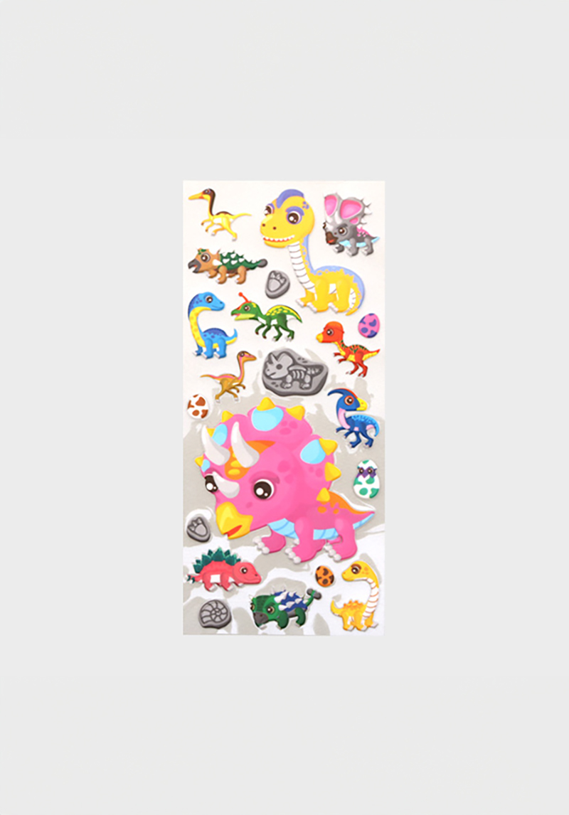 DAISO Casting Sticker Dinosaur