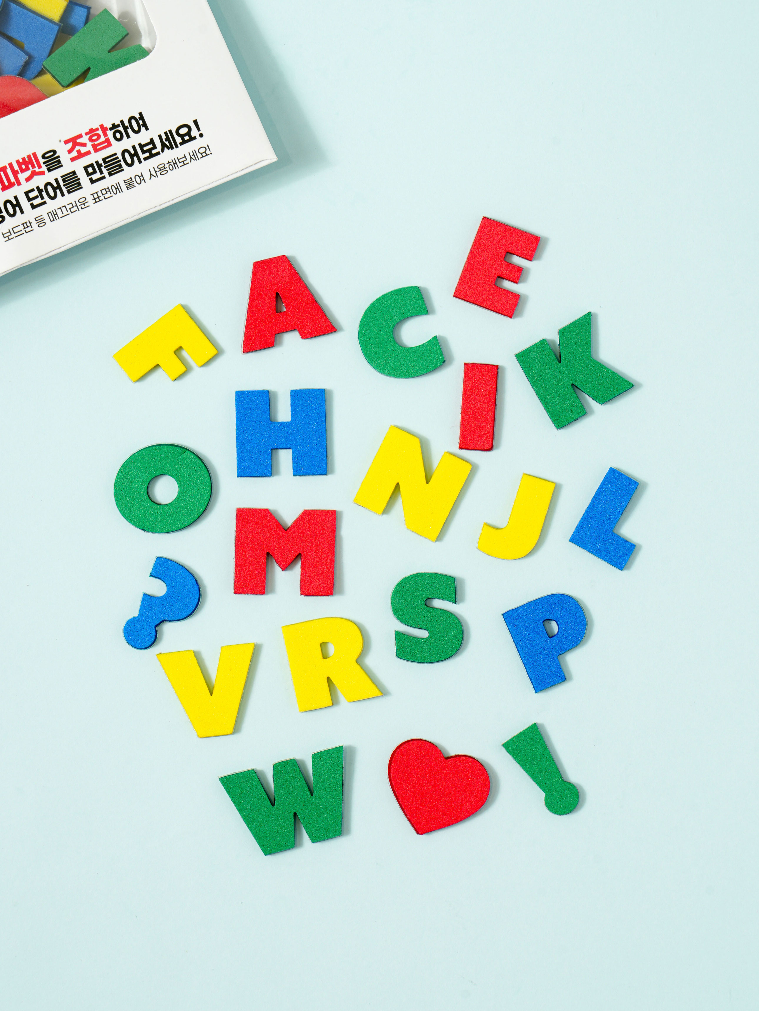 DAISO Sponge Alphabet Stickers (60 Pieces)