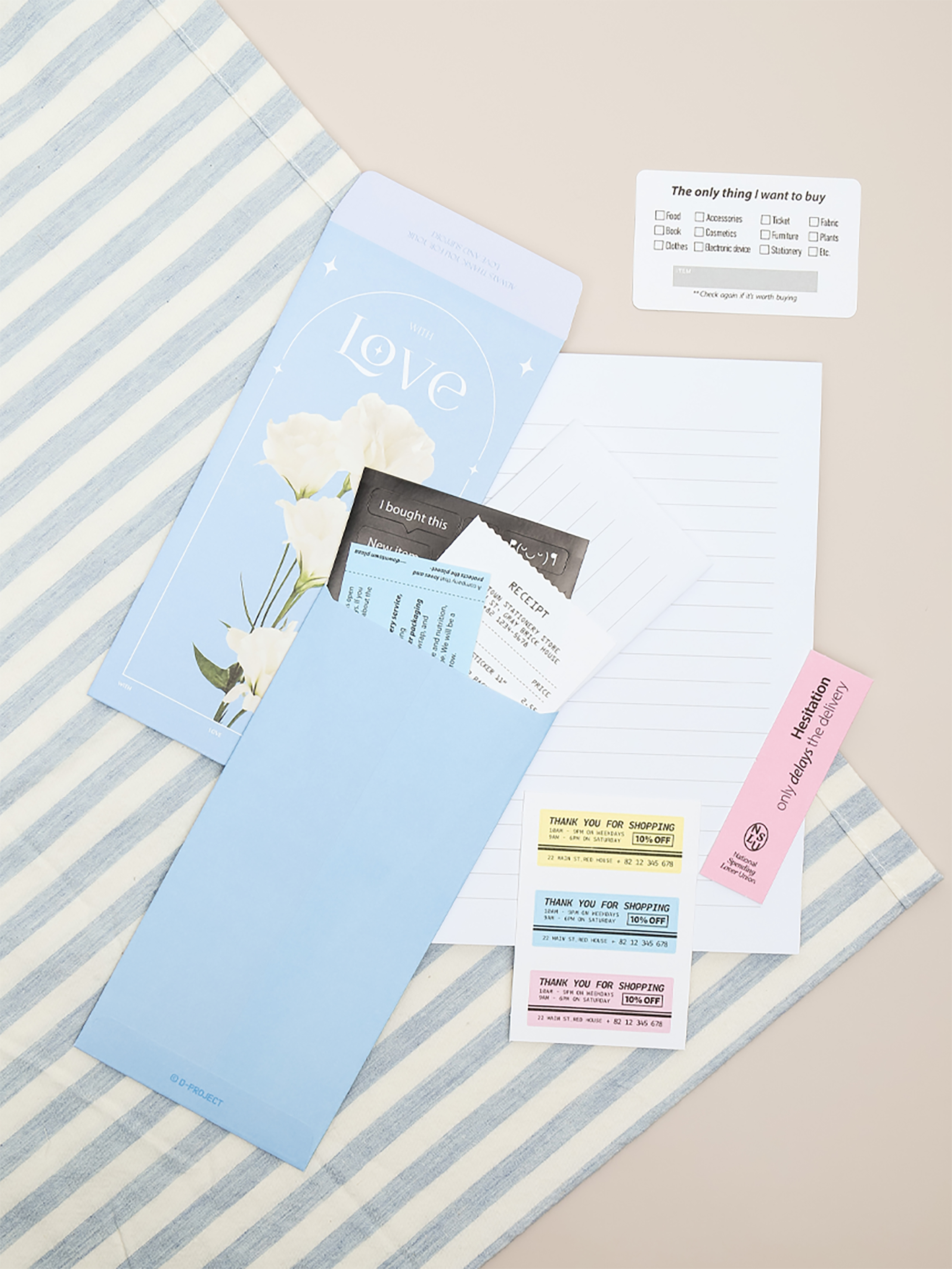 DAISO Natural Real Envelope (8 sheets)