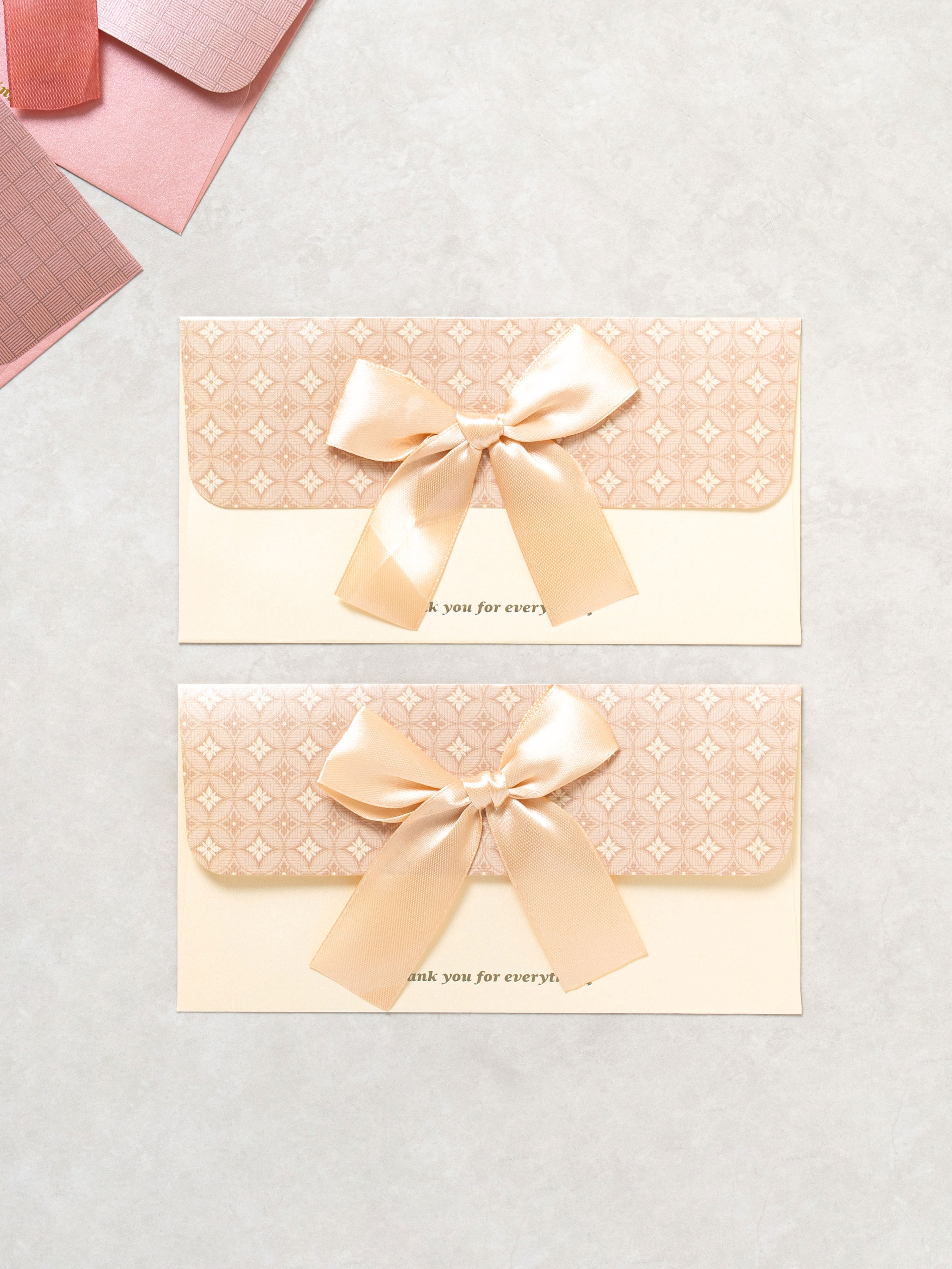 DAISO Ribbon envelope 2P