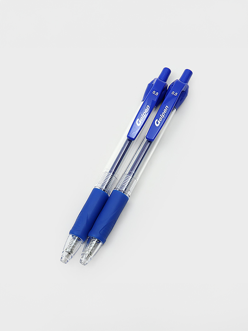 DAISO Knock-type gel pen 2P (0.5mm)/Blue