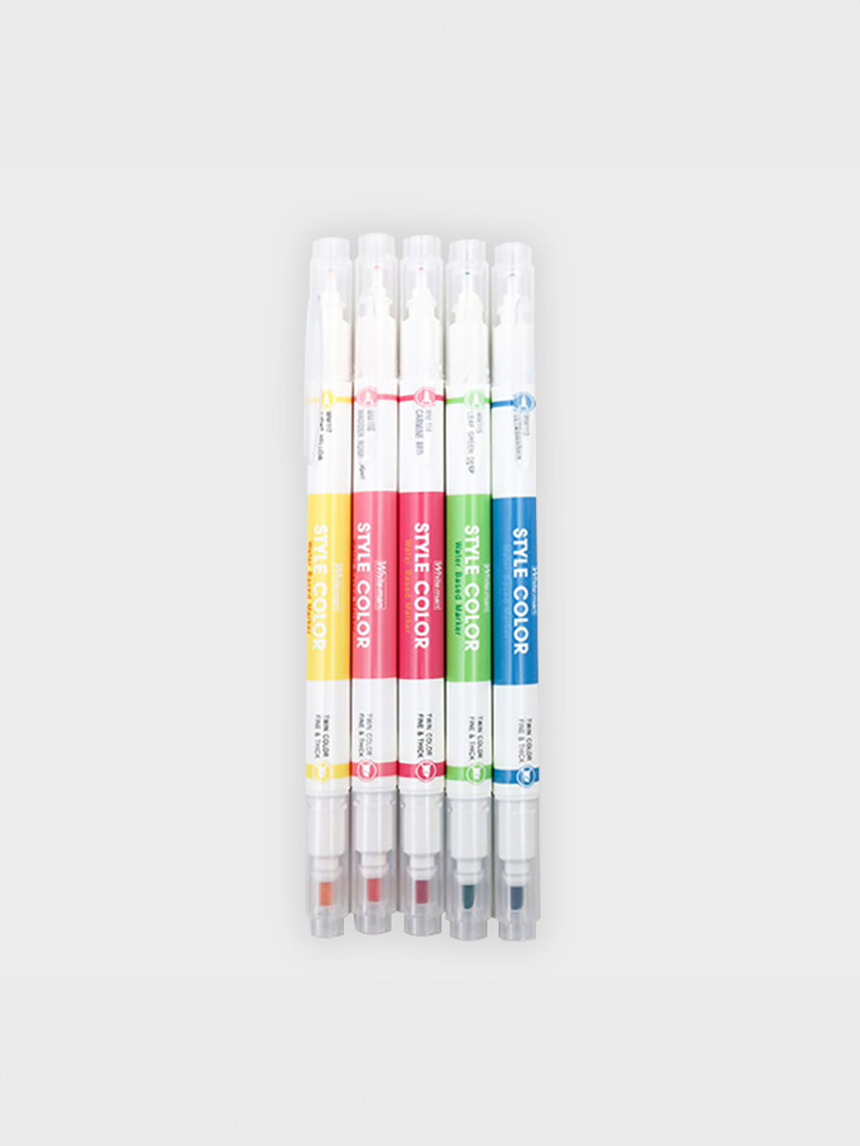 DAISO Twin Mercury Deco Pen 5P