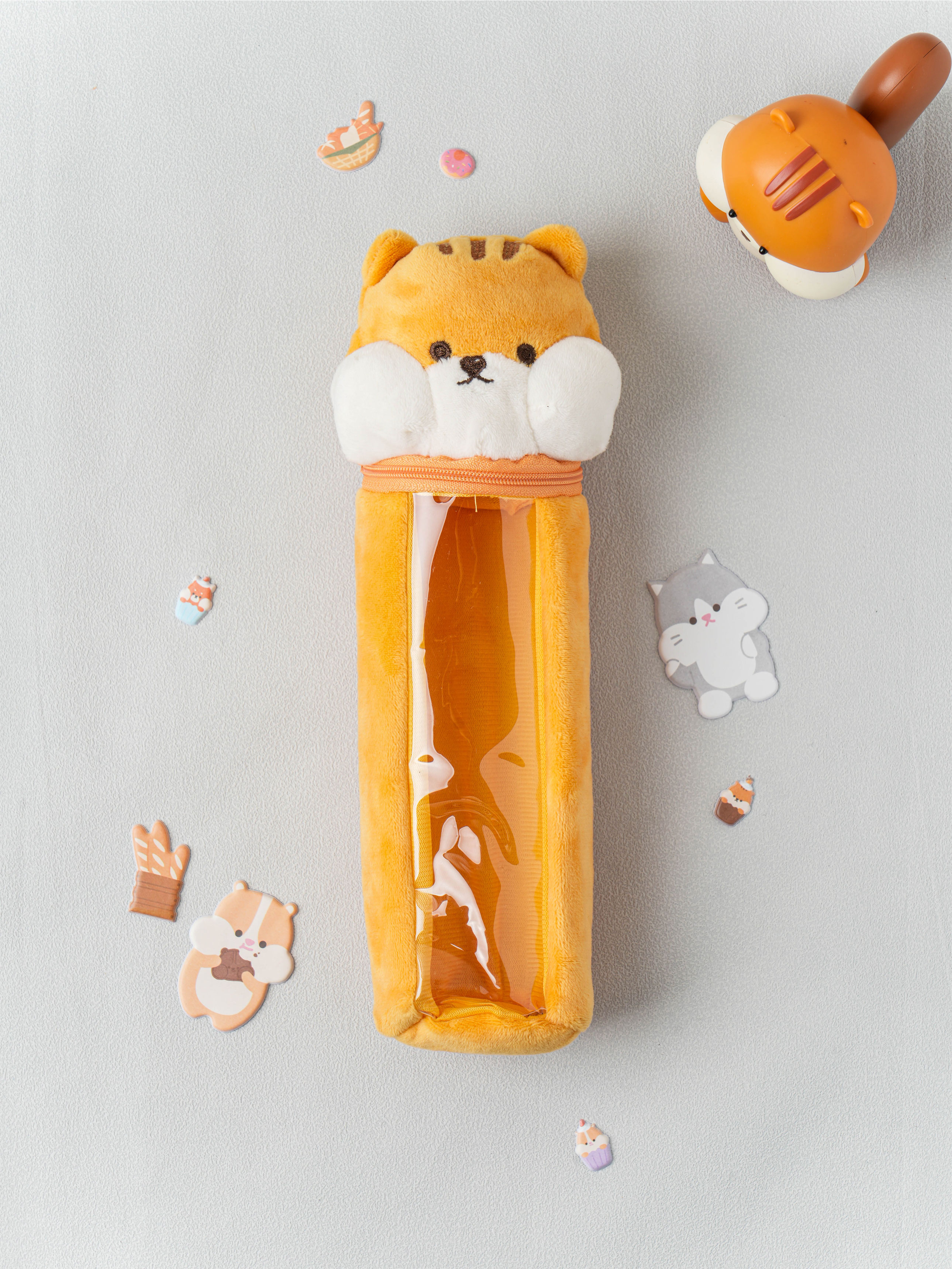 DAISO Chubby Buddy_Squirrel Transparent Box