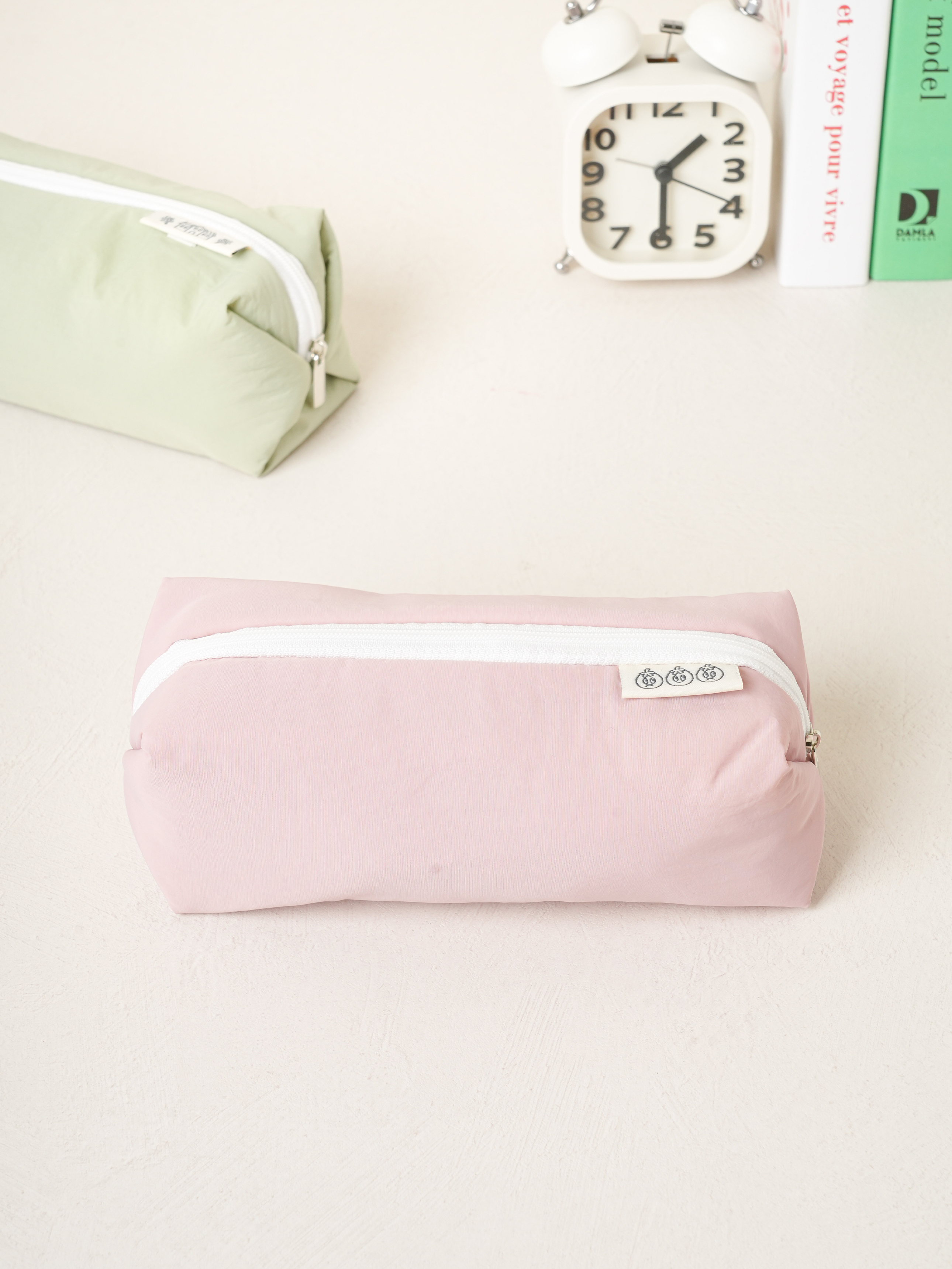 DAISO Fluffy fabric pencil case