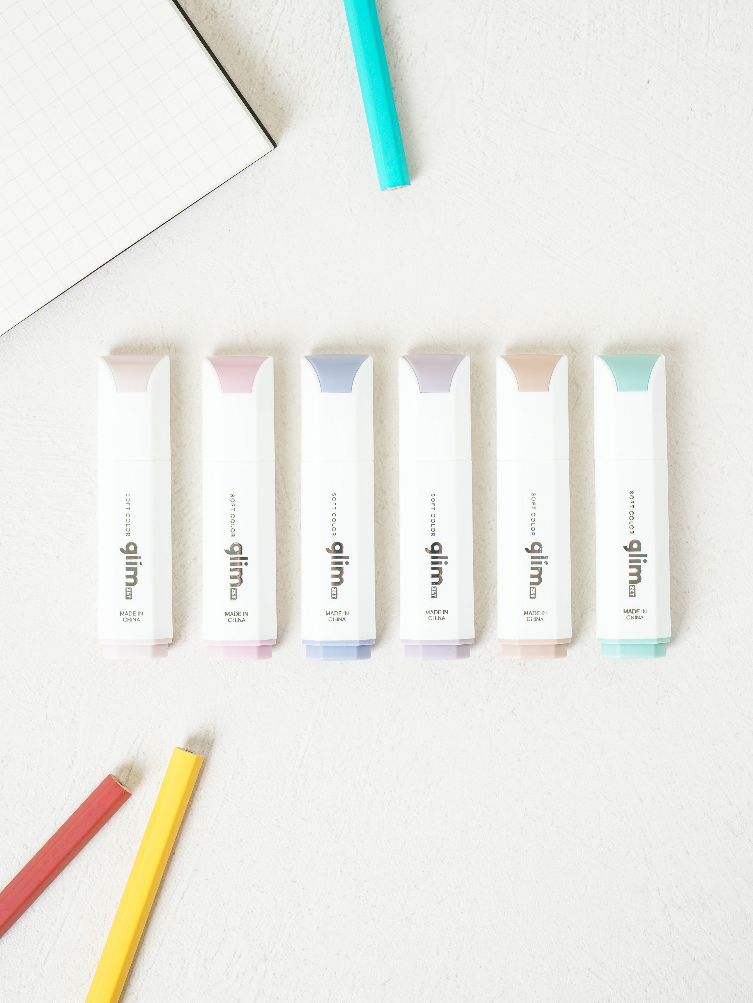 DAISO Mini Square Marker Pen (6 pieces)