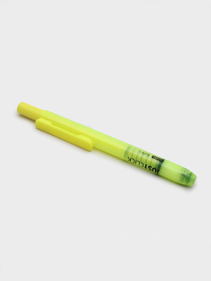 DAISO Slim Knock Highlighter (Yellow)