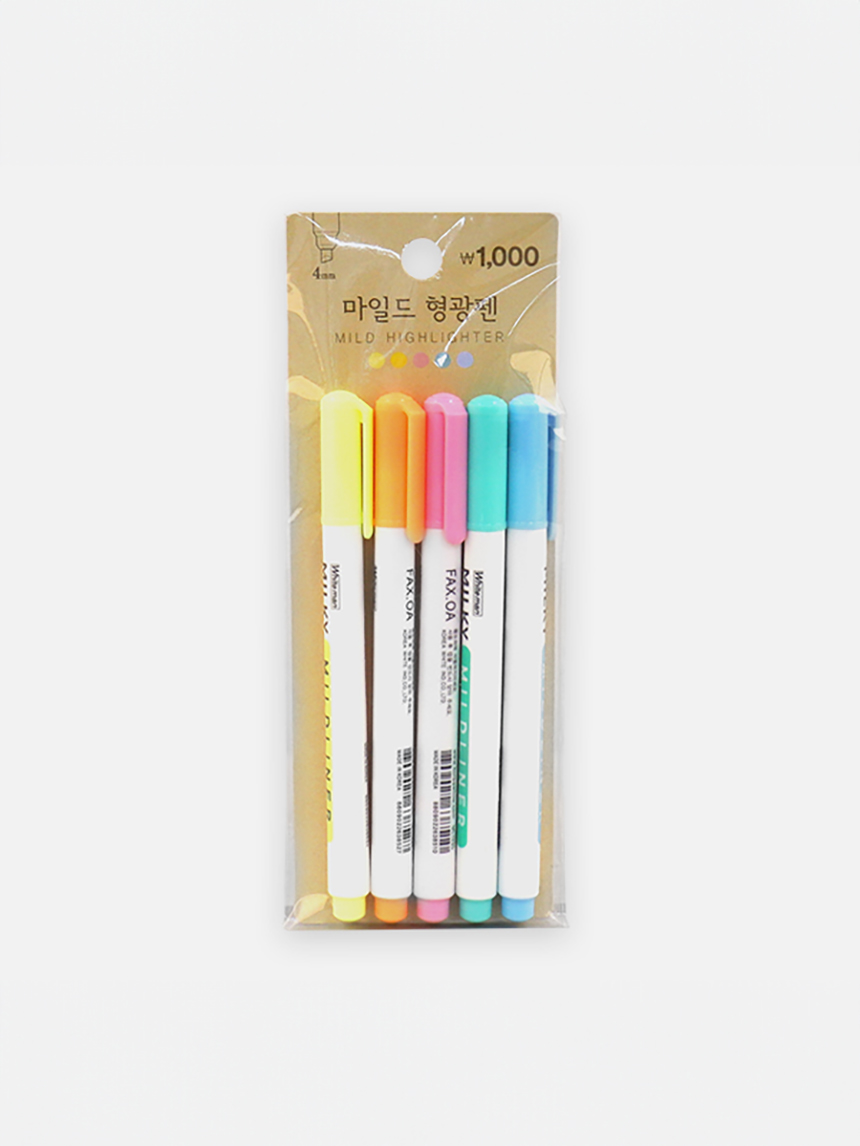 DAISO Mild Highlighter 5P