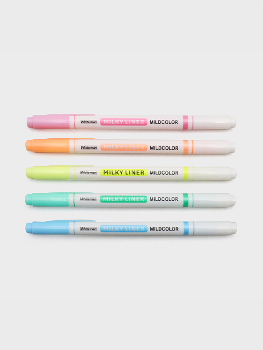 DAISO Twin Mild Highlighter 5P