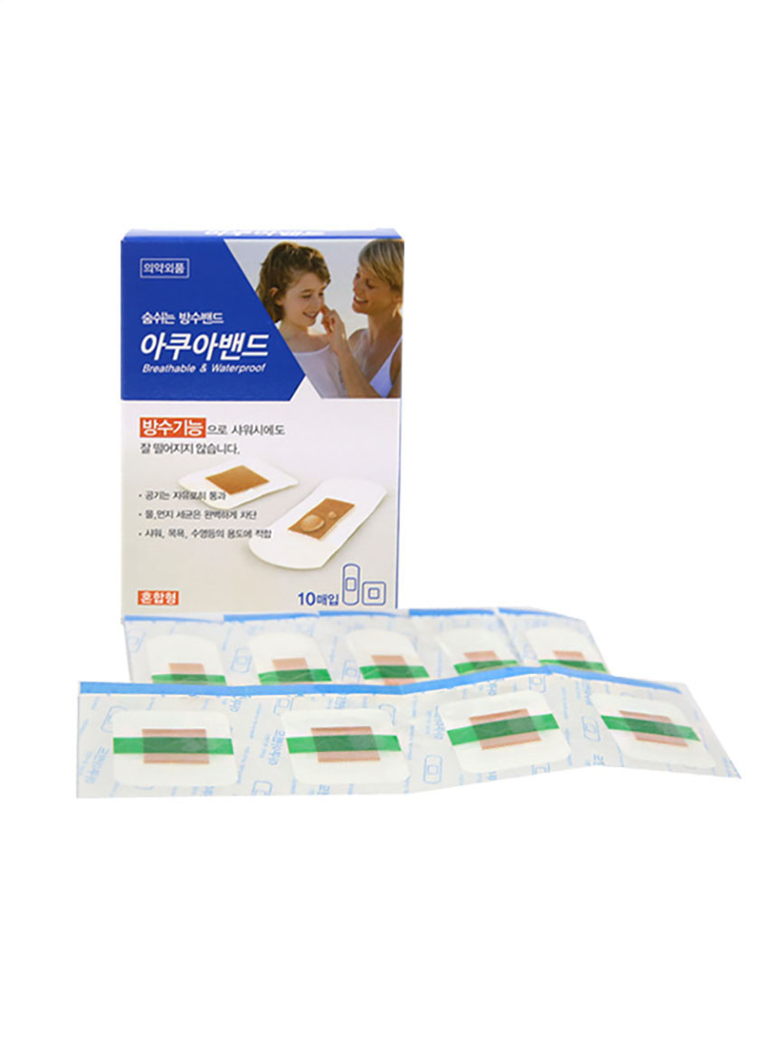 DAISO Aqua Waterproof Band-Aid Mixture 10 sheets