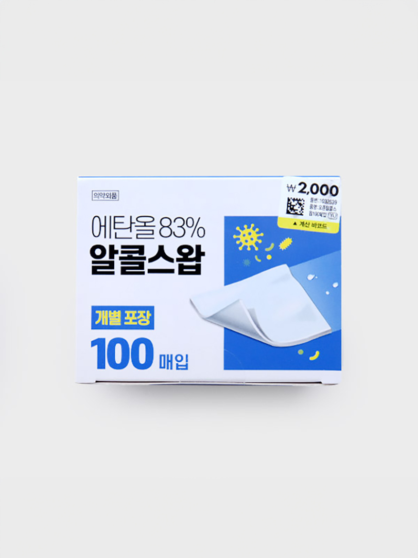 DAISO O-Zone Alcohol Swabs 100 Sheets