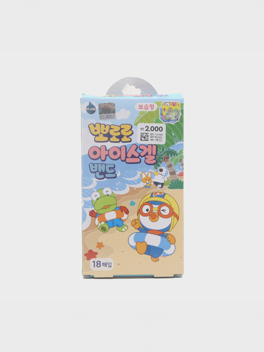 DAISO Pororo Ice Gel Band-Aid 18 sheets