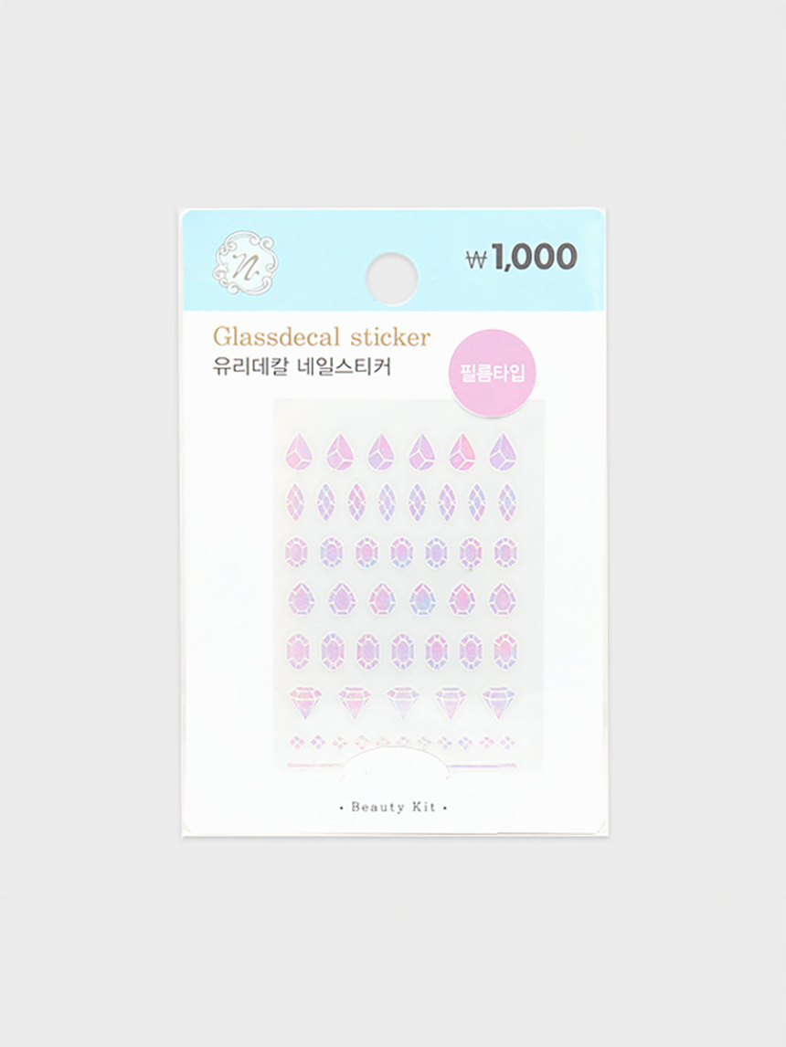 DAISO Glass Decal Nail Sticker