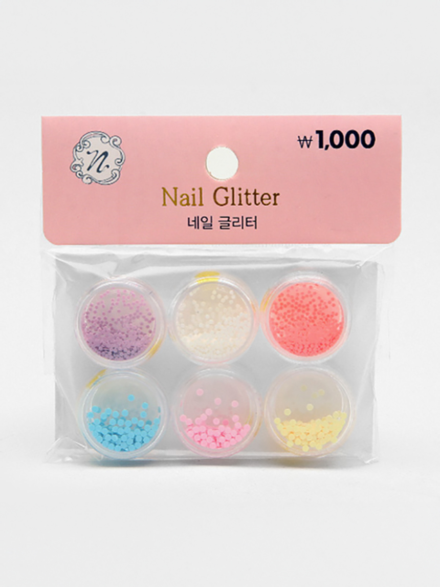 DAISO Nail Glitter Set (6P) Color