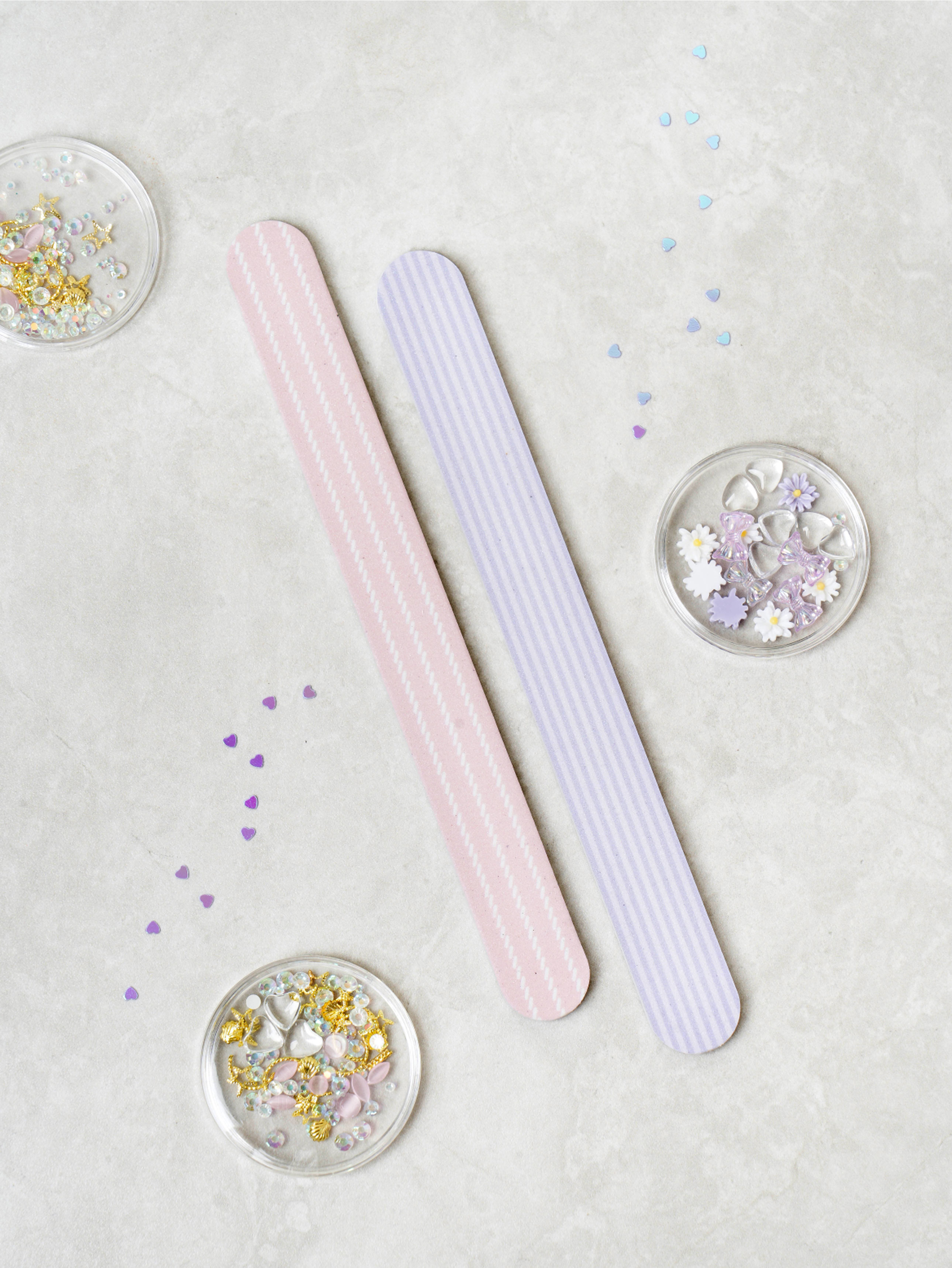 DAISO Stripe Nail File 2P