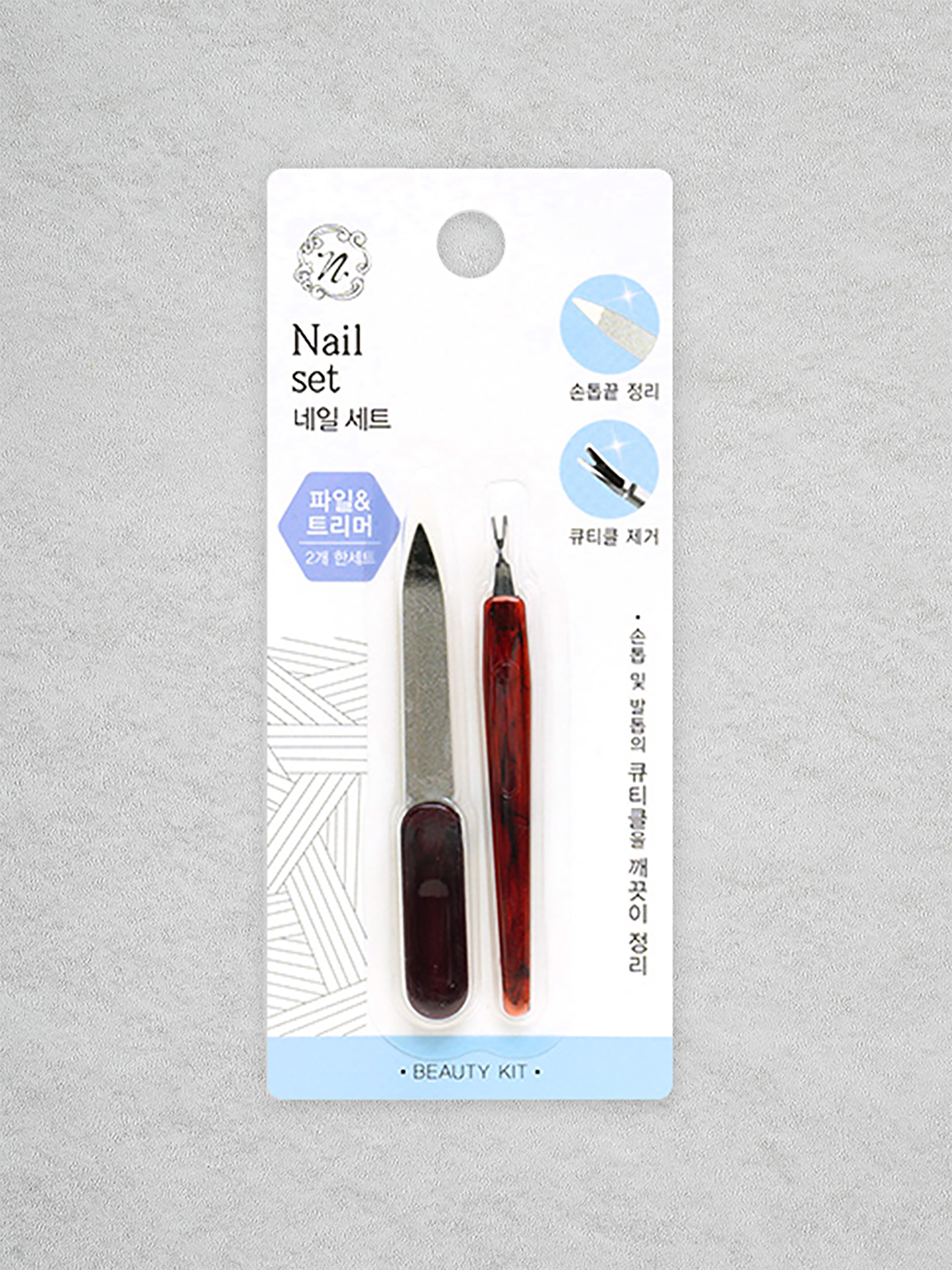 DAISO Nail file & wax set (small)