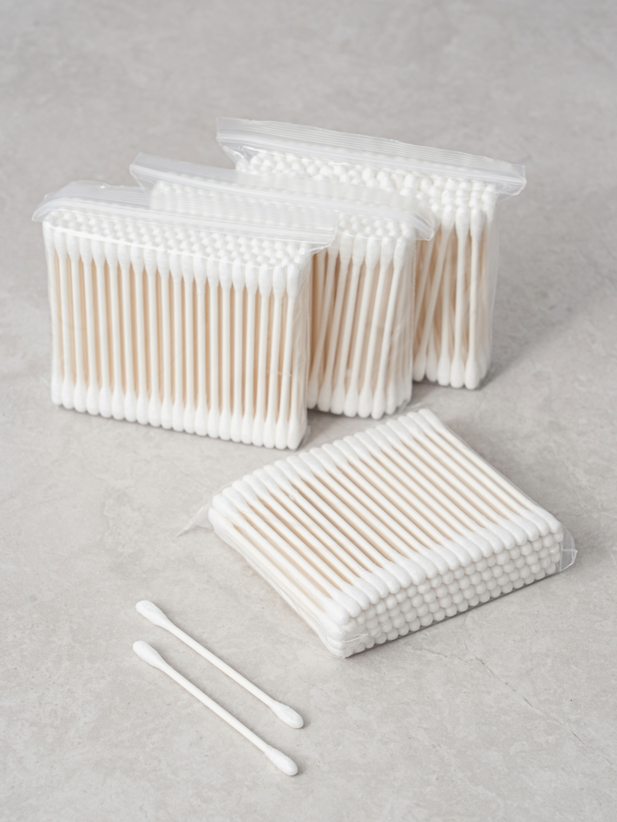 DAISO Zipper Bag Paper Cotton Swab 400P (100P*4)