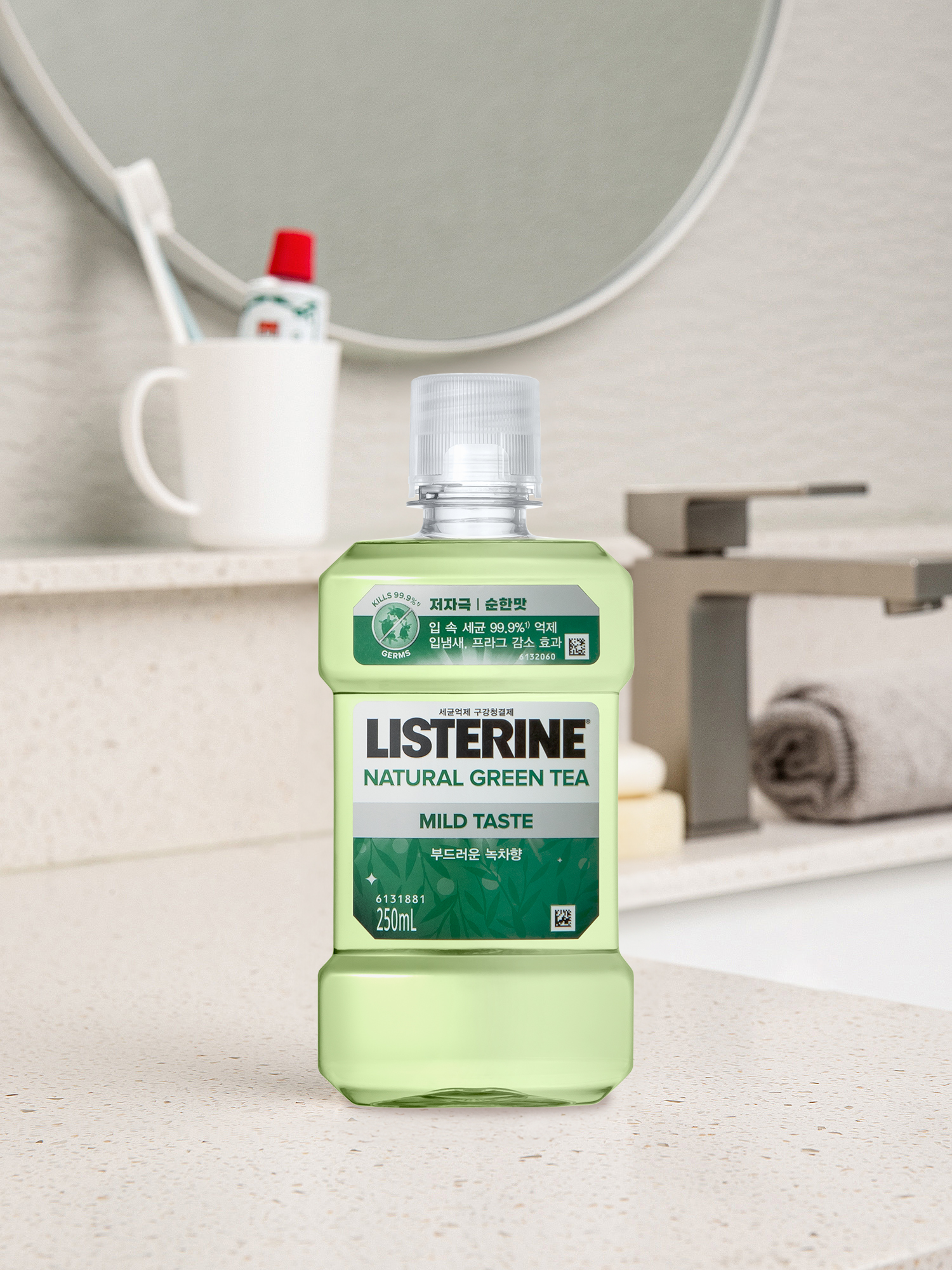 DAISO Listerine Natural Green Tea (250ml)