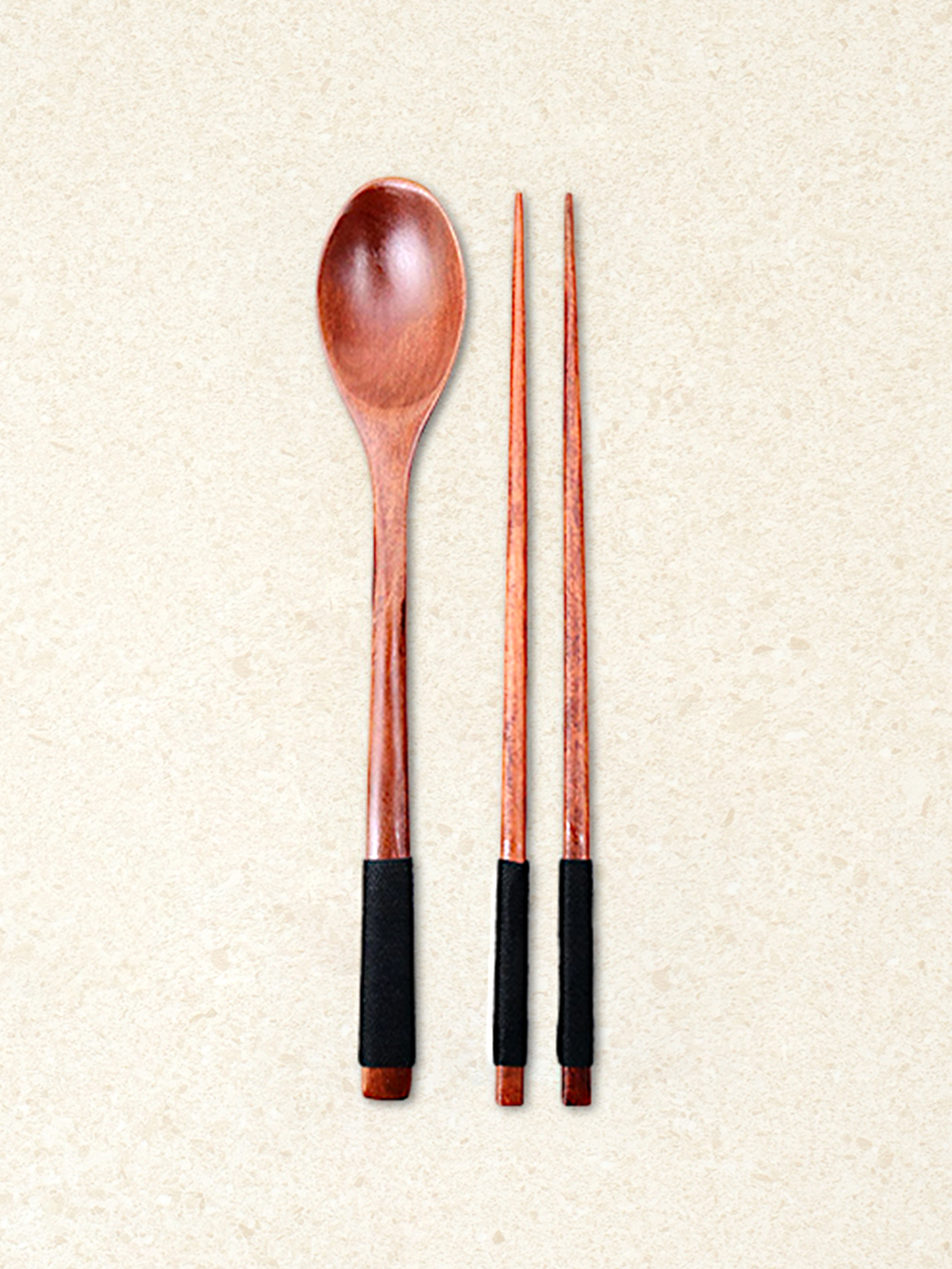 DAISO Oak thread spoon set