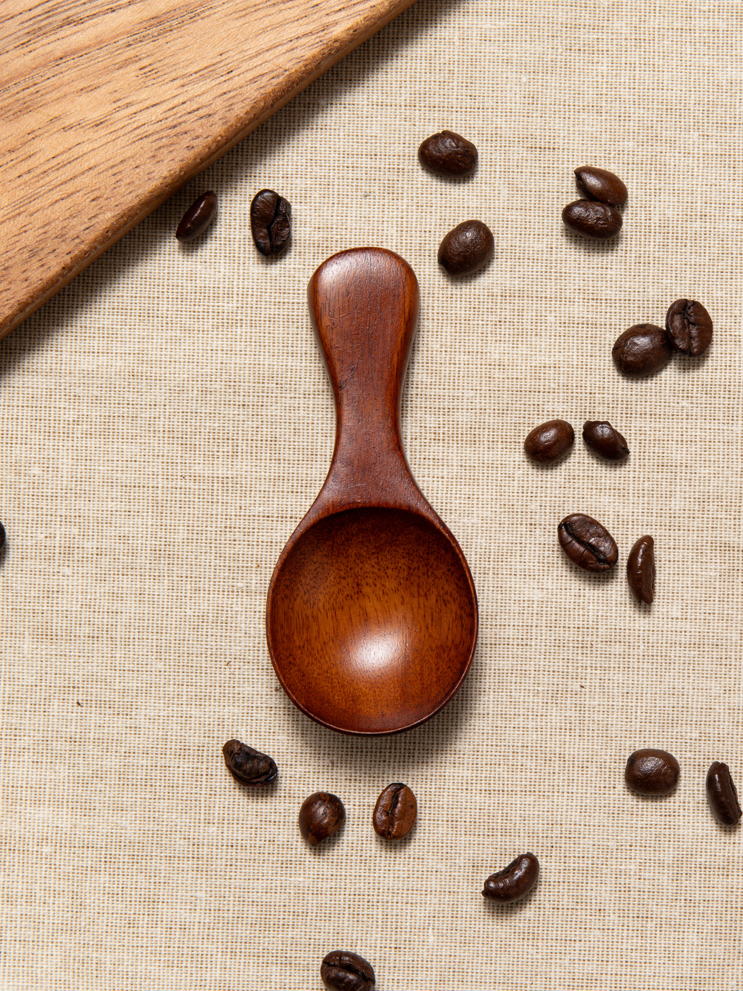 DAISO Natural Lacquer Wood Mini Spoon