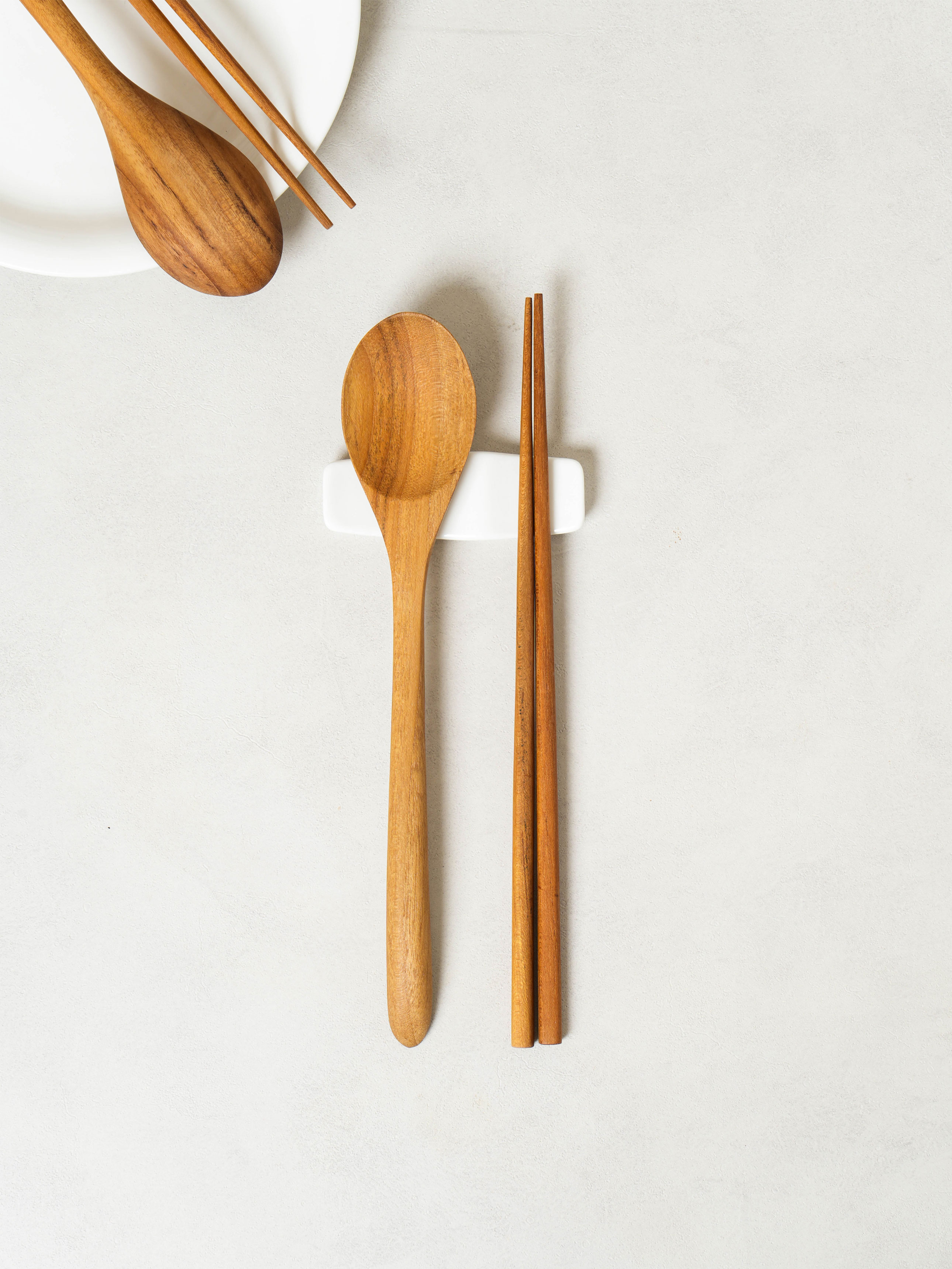 DAISO Teakwood spoon set