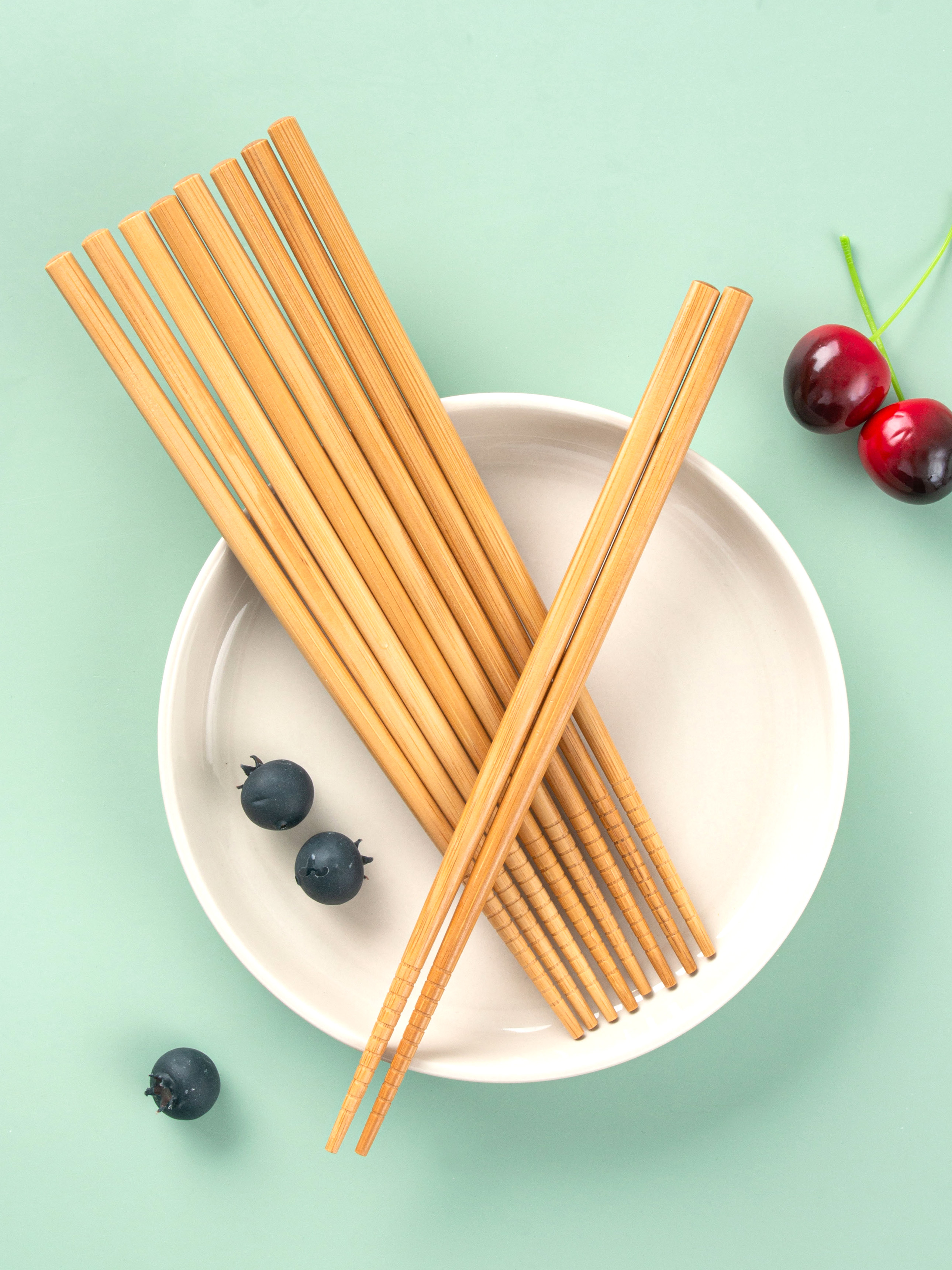 DAISO Basic Bamboo Chopsticks Set of 5 (22.5cm)