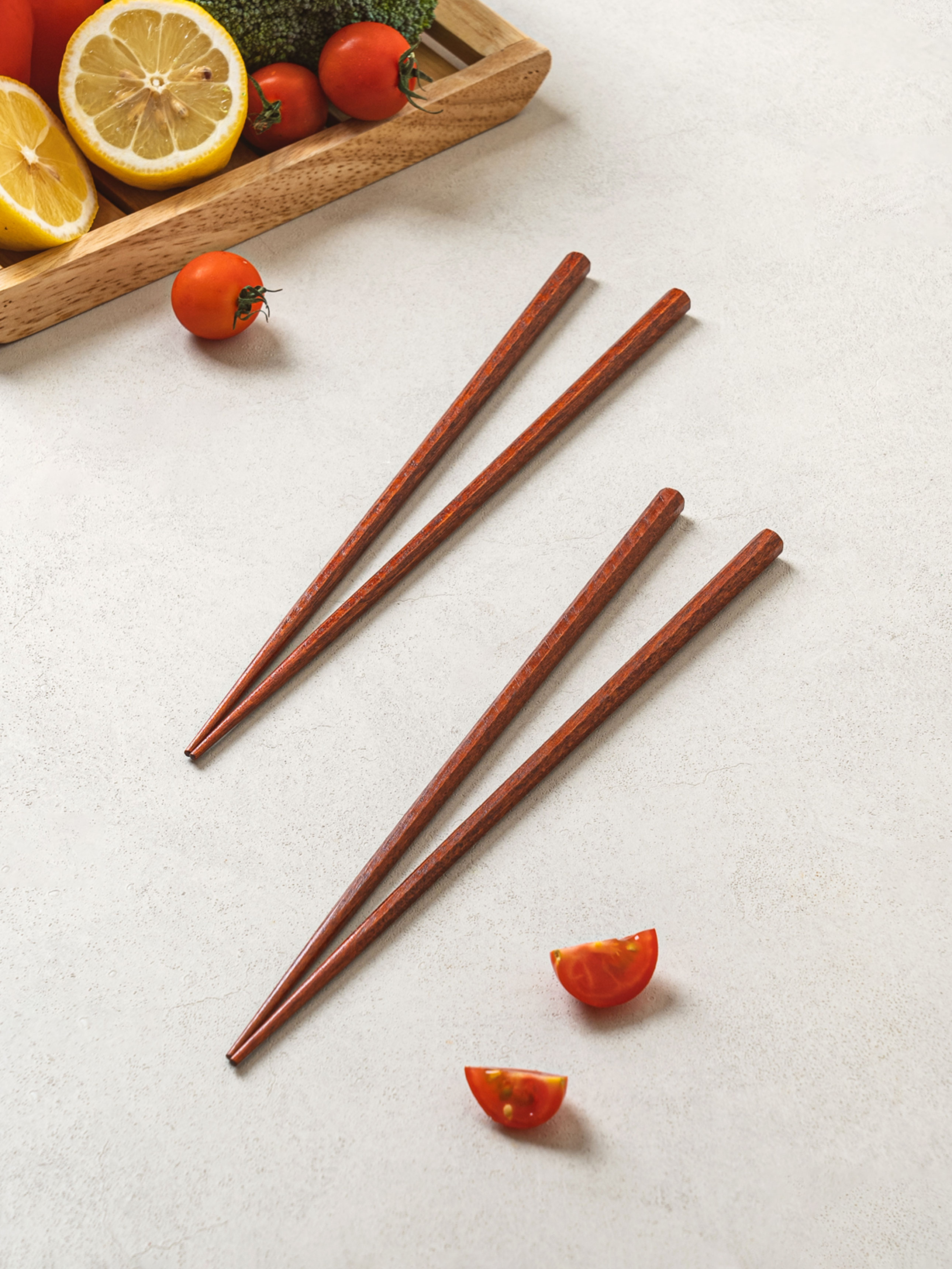 DAISO Oak Chopsticks (2 sets)