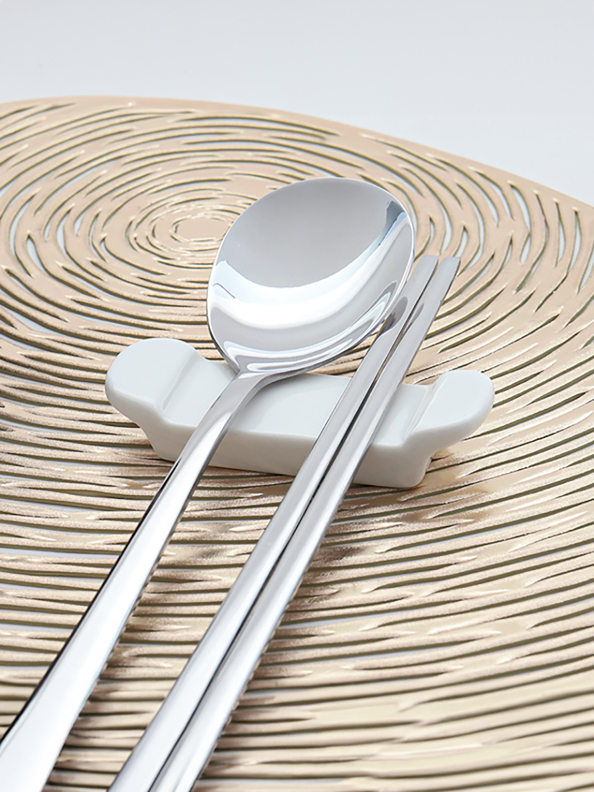 DAISO Pure white spoon rest (2P)