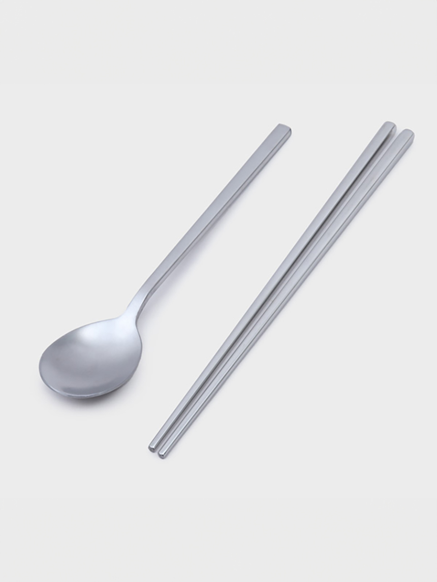 DAISO All stainless steel matte spoon set