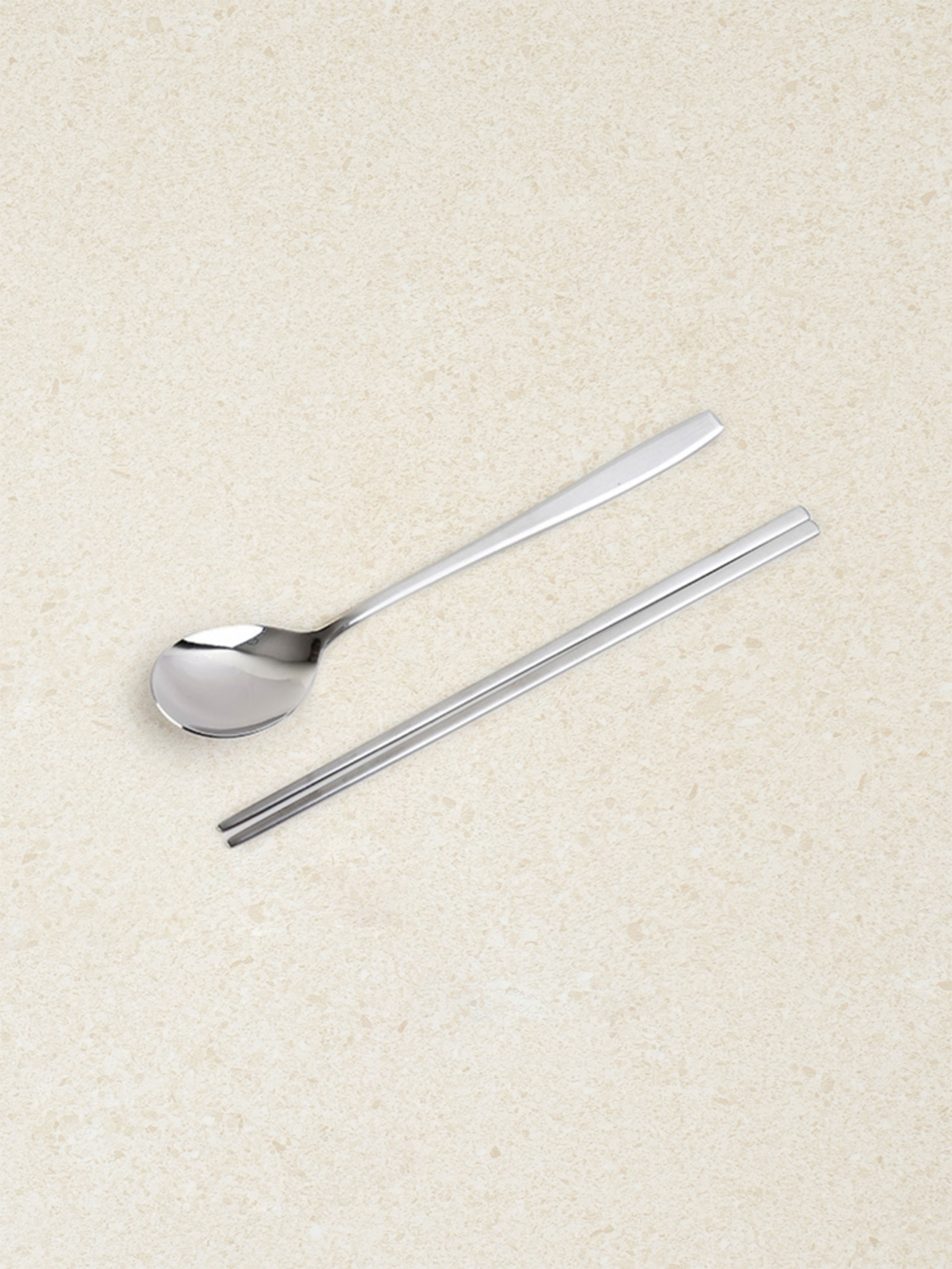DAISO Bloom All Stainless Steel Spoon Set (1bee)