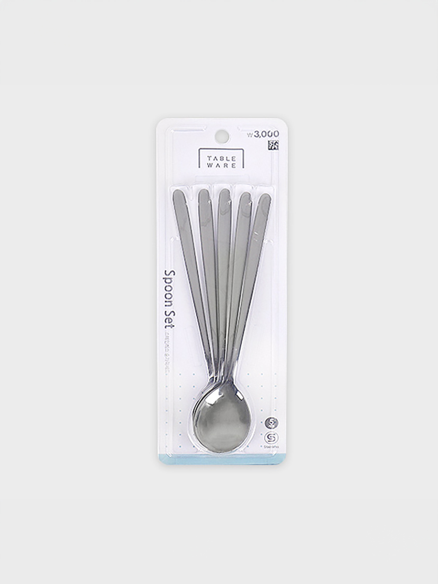 DAISO Simple Print Spoon (5P/SET)