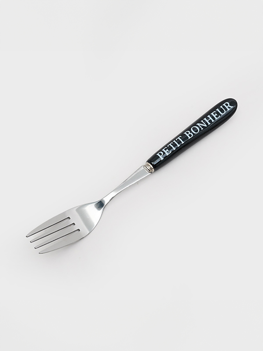 DAISO Ceramic lettering style fork